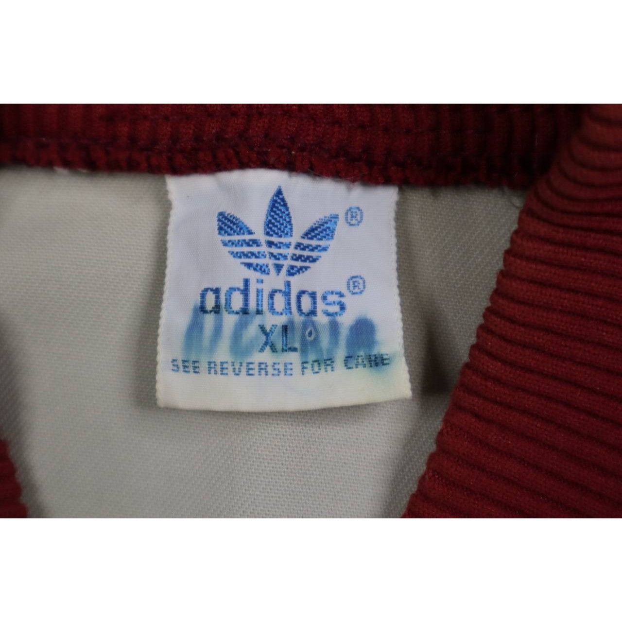 Adidas Vintage 80s Adidas Track Jacket Men's XL White Red Windbreak Size US XL / EU 56 / 4 - 2 Thumbnail