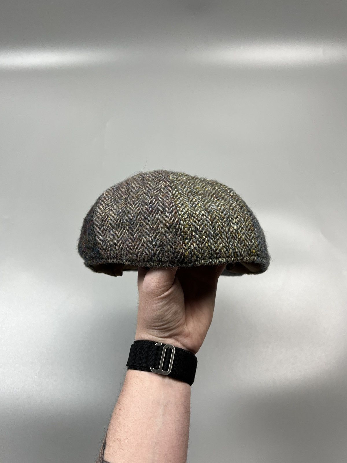 Harris Tweed Harris Tweed Patchwork Tweed Flat Cap (Y0373) Size ONE SIZE - 4 Thumbnail