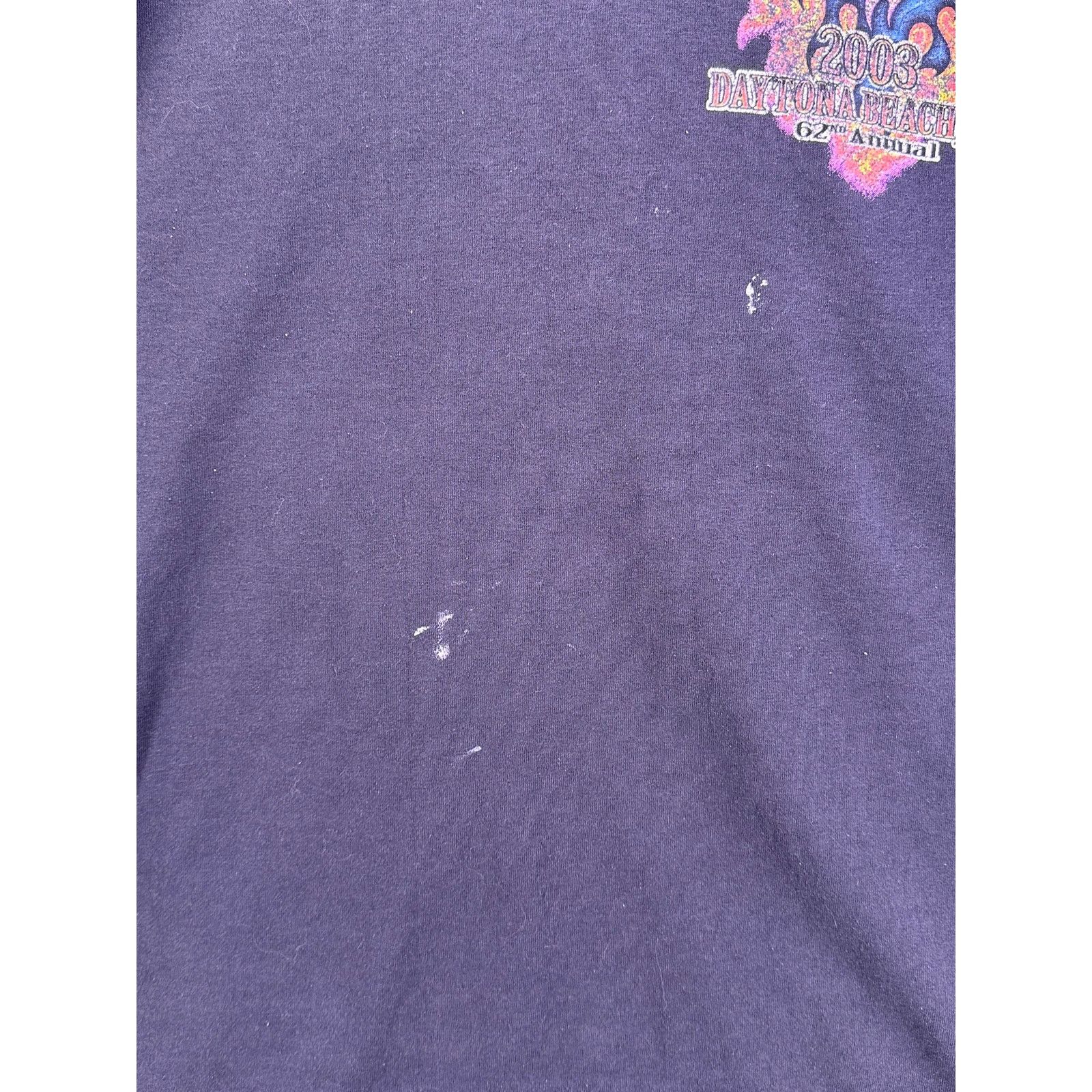 Hanes Vintage 2003 Daytona Beach Bike Week 62 Annual Tshirt Size L Size US L / EU 52-54 / 3 - 6 Thumbnail