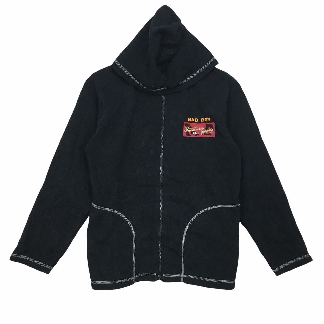 Vintage Vtg BAD BOY Zip Up Hoodie Sweater Spell Out Streetwear Size US XXS / EU 40 - 1 Thumbnail