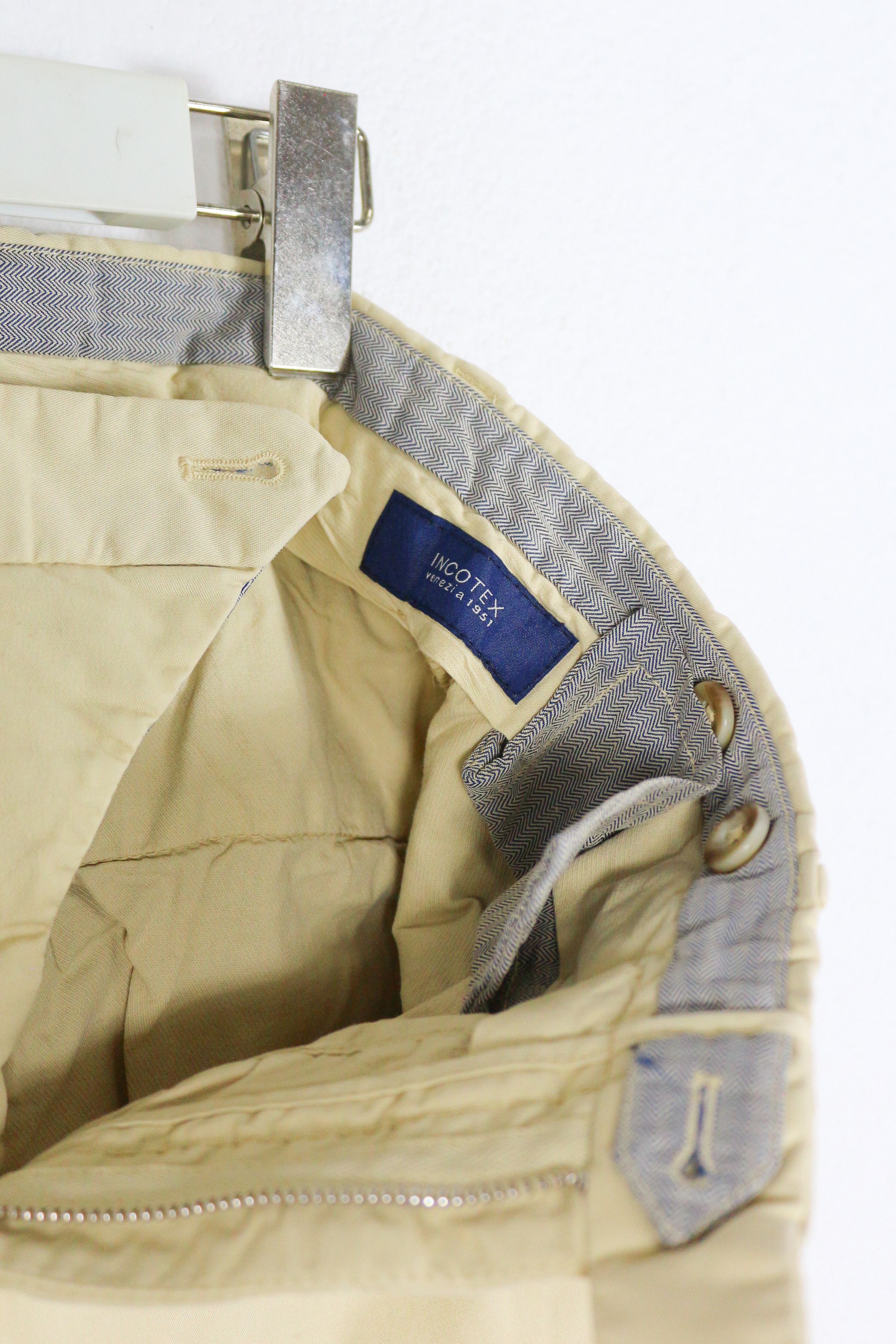 Incotex Incotex Navy Beige Chino Pants Trousers 36 Size US 30 / EU 46 - 6 Thumbnail