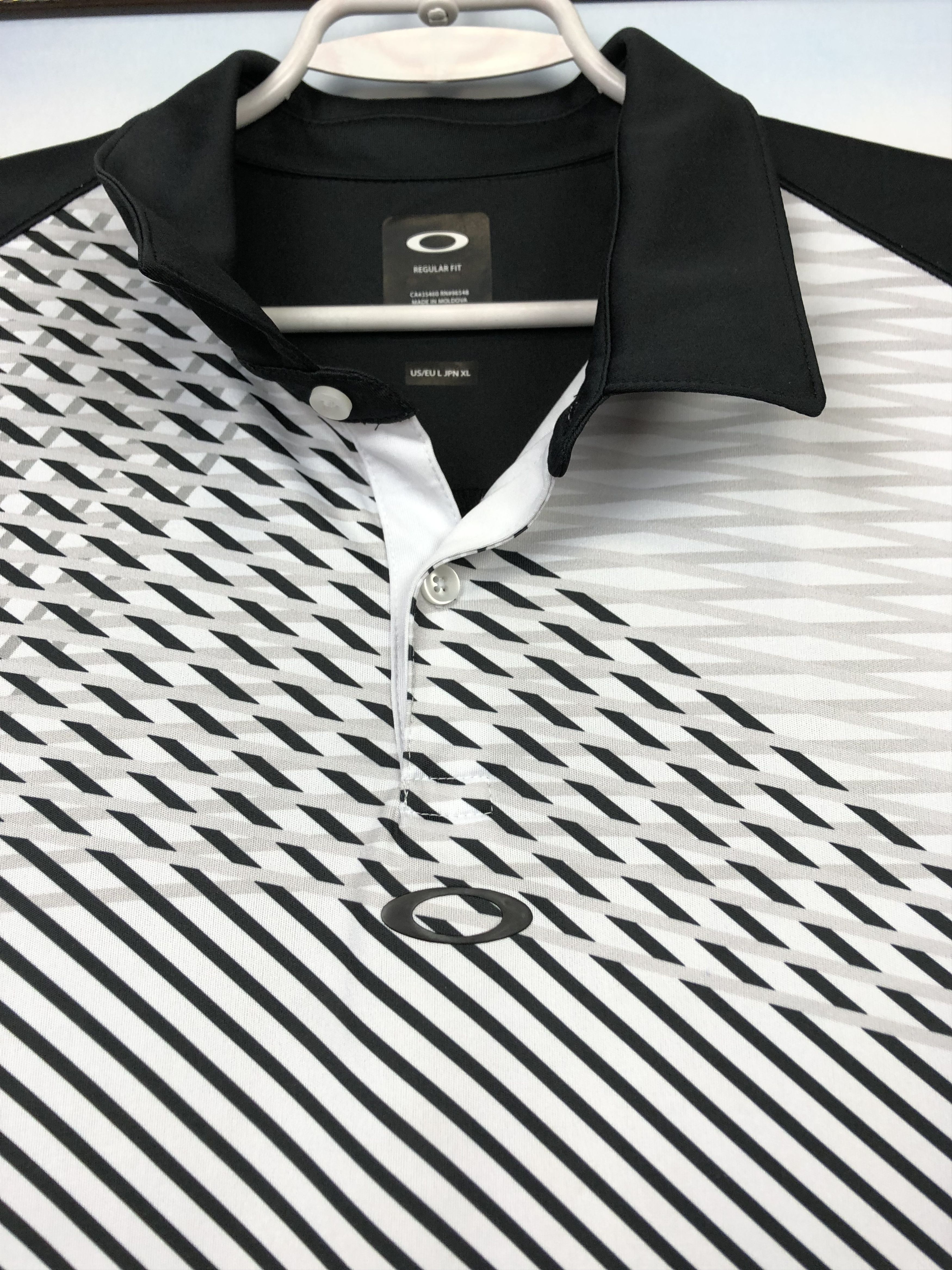 Oakley Oakley Polo Sport Shirt Black White RunY2K Drill Tee Size US L / EU 52-54 / 3 - 3 Thumbnail
