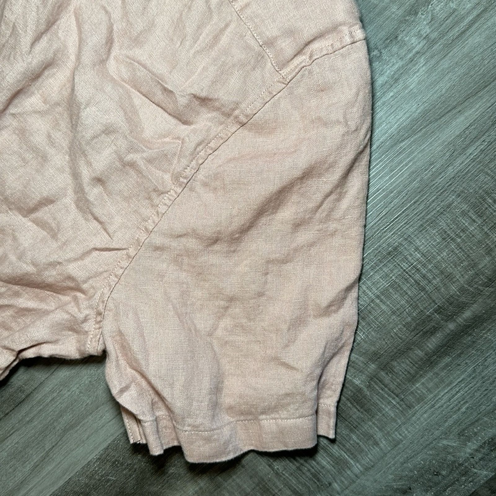 Vince Vince Linen Short Sleeve Button Down - Medium Size US M / EU 48-50 / 2 - 4 Thumbnail