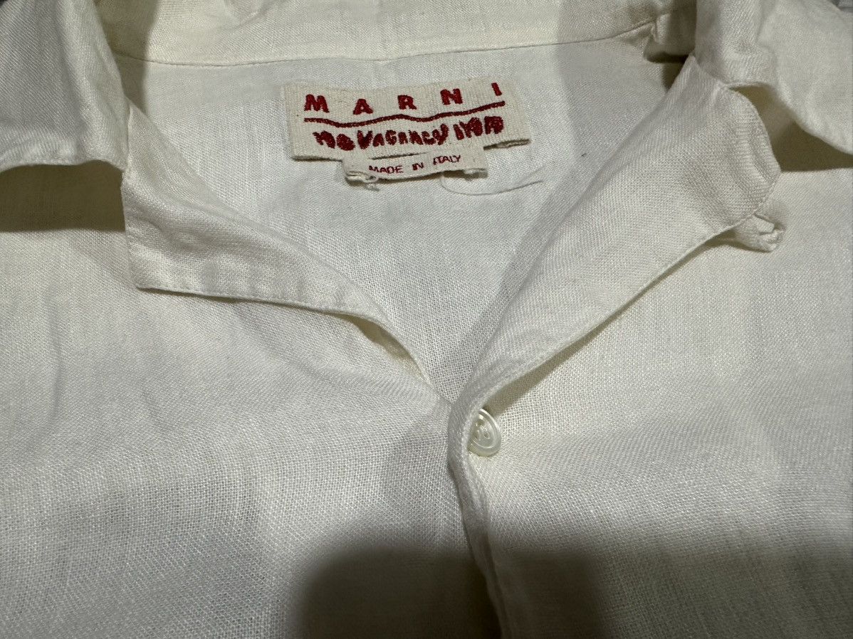 Marni × No Vacancy Inn 🔥Marni x No Vacancy Inn Linen Shirt In Limestone Size US XL / EU 56 / 4 - 7 Thumbnail