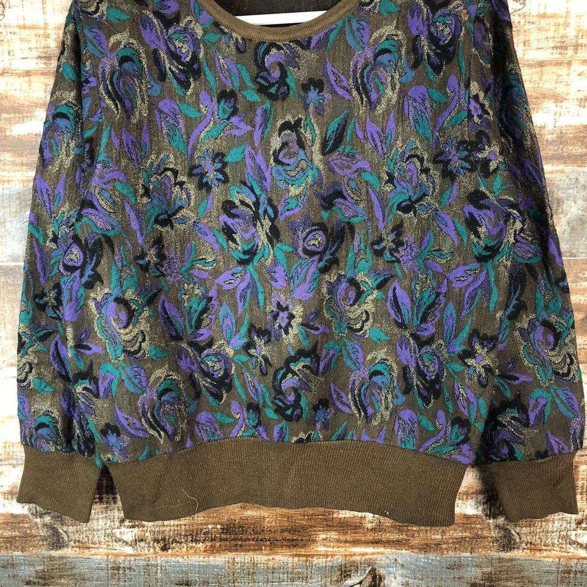 Japanese Brand Japan vintage art Purple Knitwear #A2051 Size S / US 4 / IT 40 - 6 Thumbnail