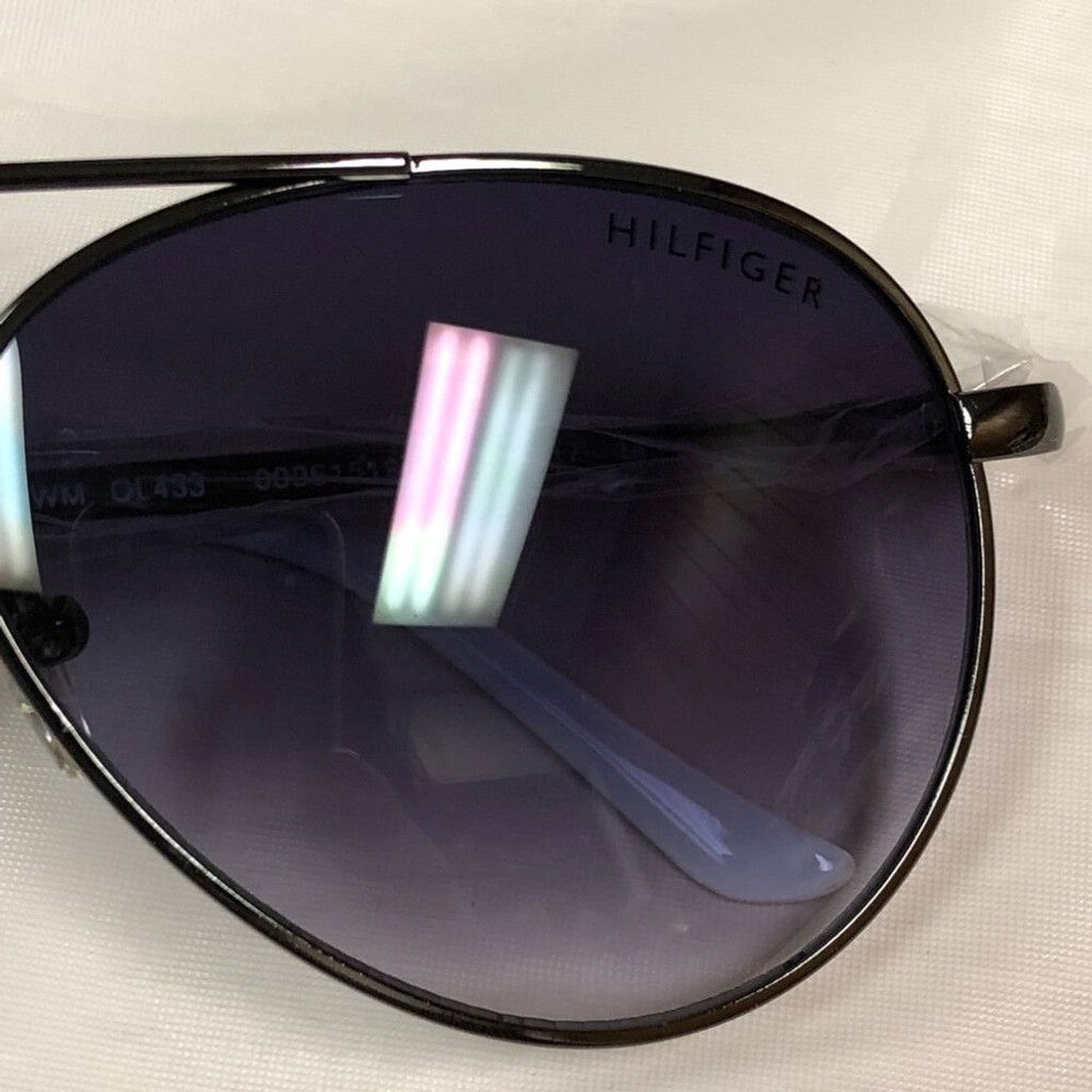 Tommy Hilfiger Tommy Hilfiger Black & Blue Aviator Frame Sunglasses Size ONE SIZE - 3 Thumbnail