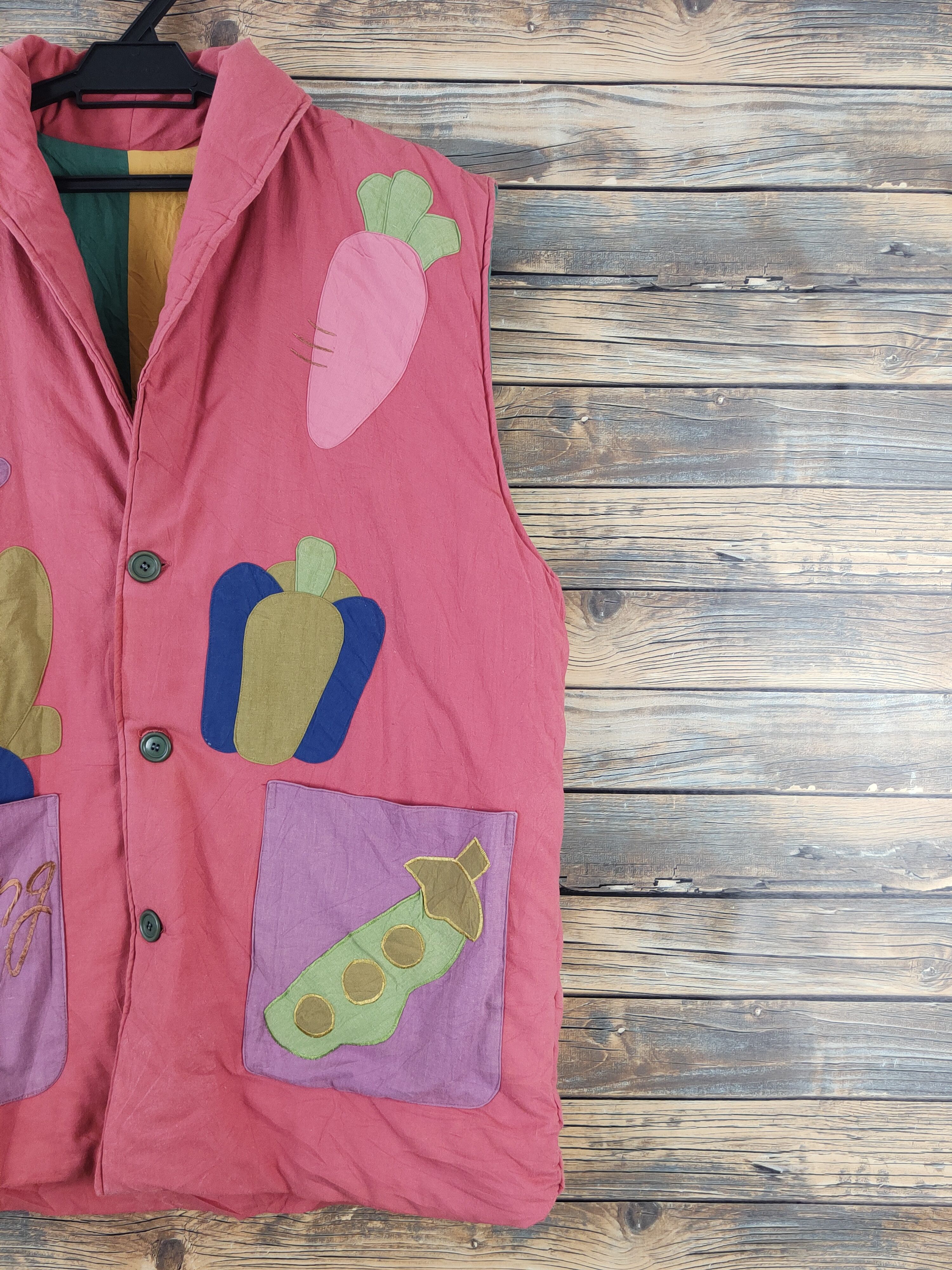 Japanese Brand × Vintage Vintage & Rare Japanese Brand Dark Pink Vests Size L / US 10 / IT 46 - 5 Thumbnail