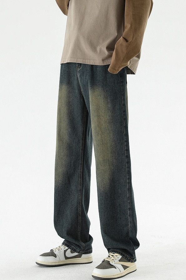 Japanese Brand × Jean Vintage washed distressed loose-fitting jeans Size US 32 / EU 48 - 5 Thumbnail
