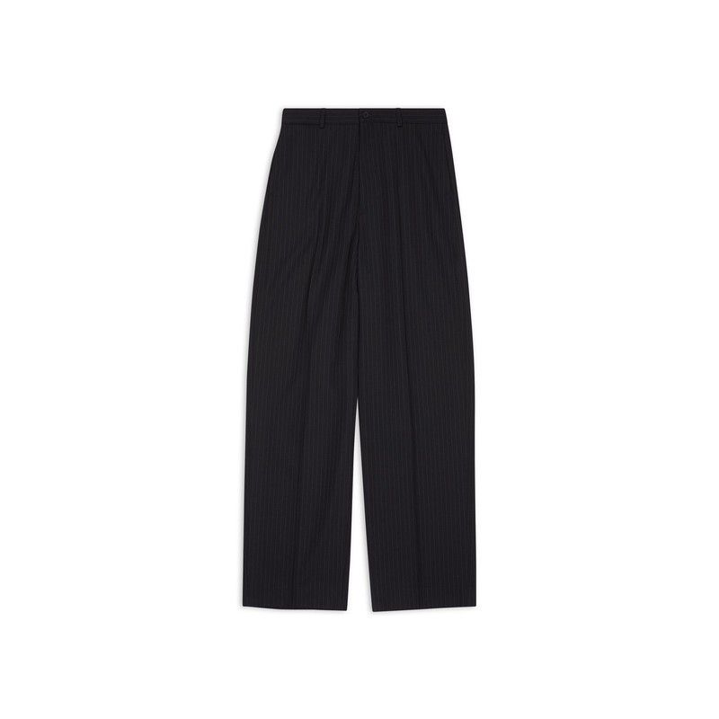 Balenciaga o1w1db10425 Large Fit Tailored Pant in Black Size US 34 / EU 50 - 2 Thumbnail