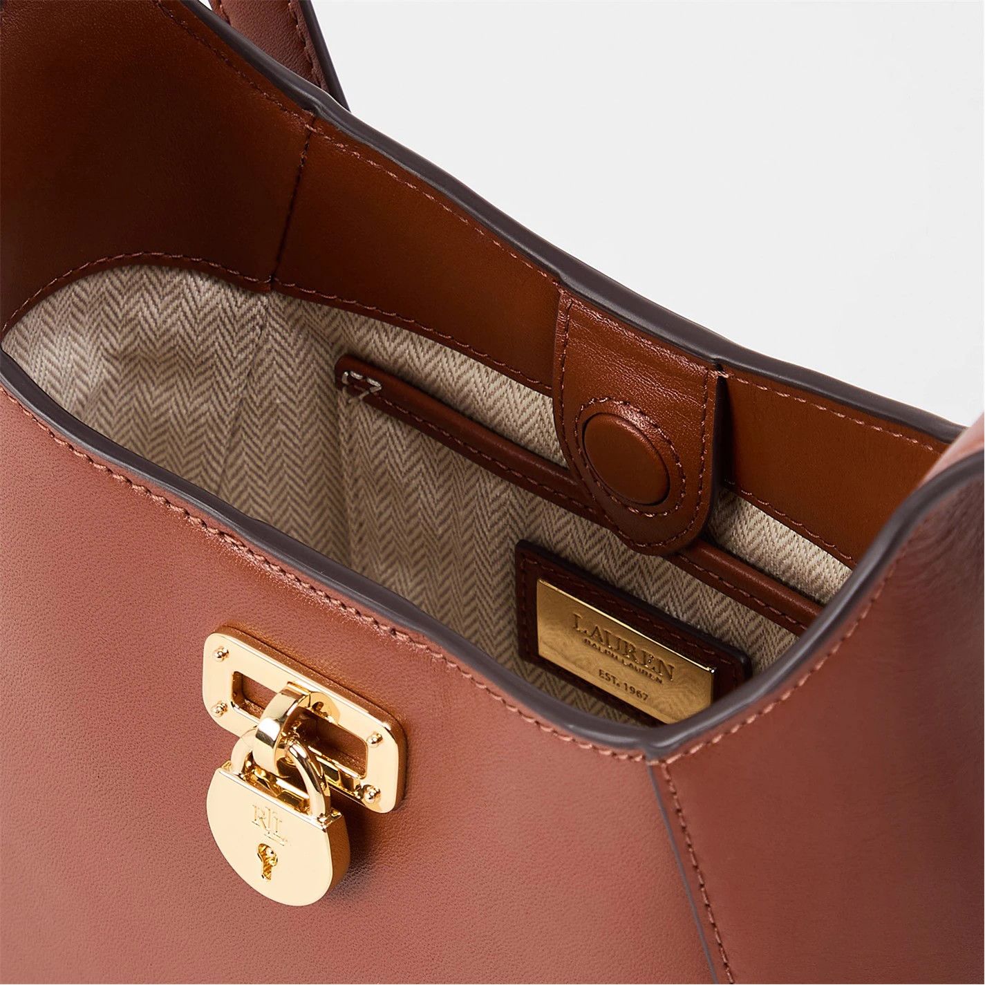 Lauren Ralph Lauren o1g2r1mq0825 Size: OS / Tanner Shoulder Bag in Tan Size ONE SIZE - 5 Thumbnail