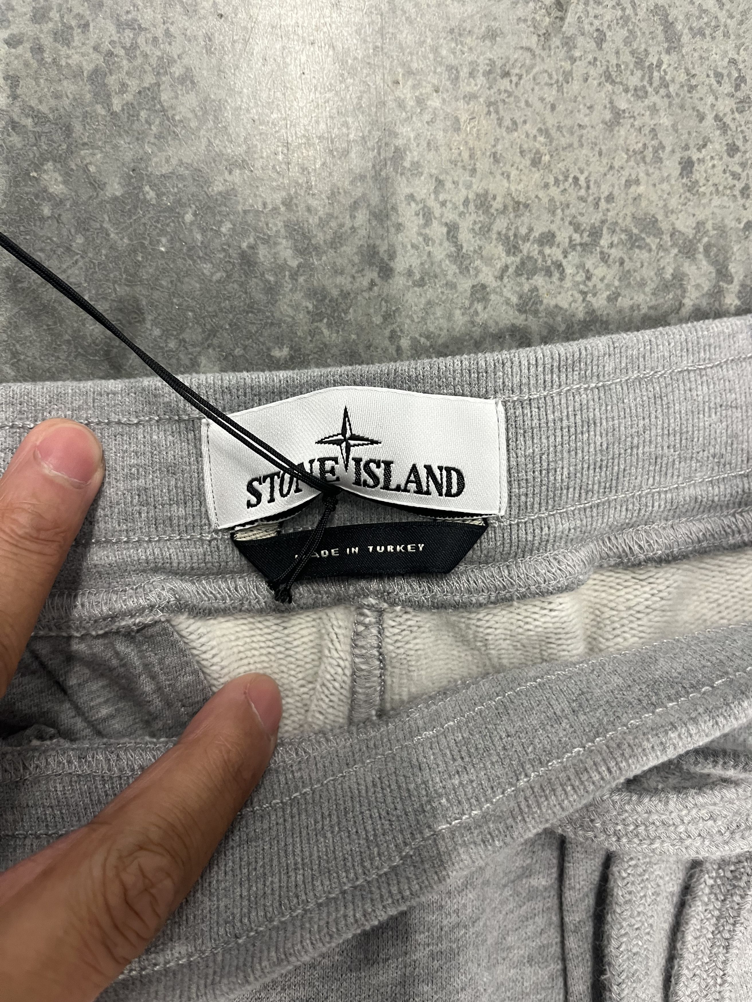 Stone Island Stone Island Logo appliqued Organic cotton jersey Sweatpants Size US 35 - 3 Thumbnail