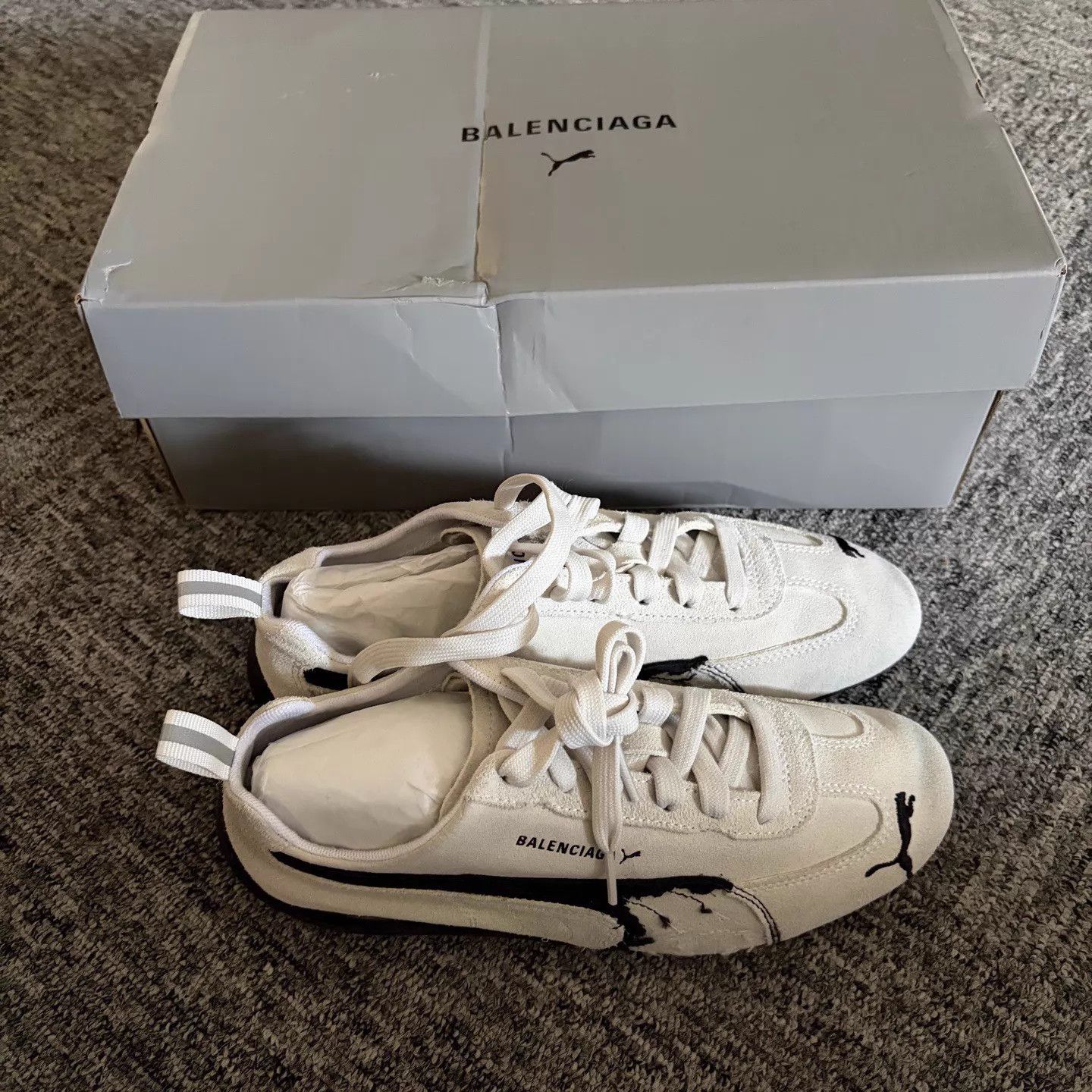 Puma PUMA x Balenciaga Speedcat White Washed 38W New Size US 7.5 / IT 37.5 - 1 Thumbnail
