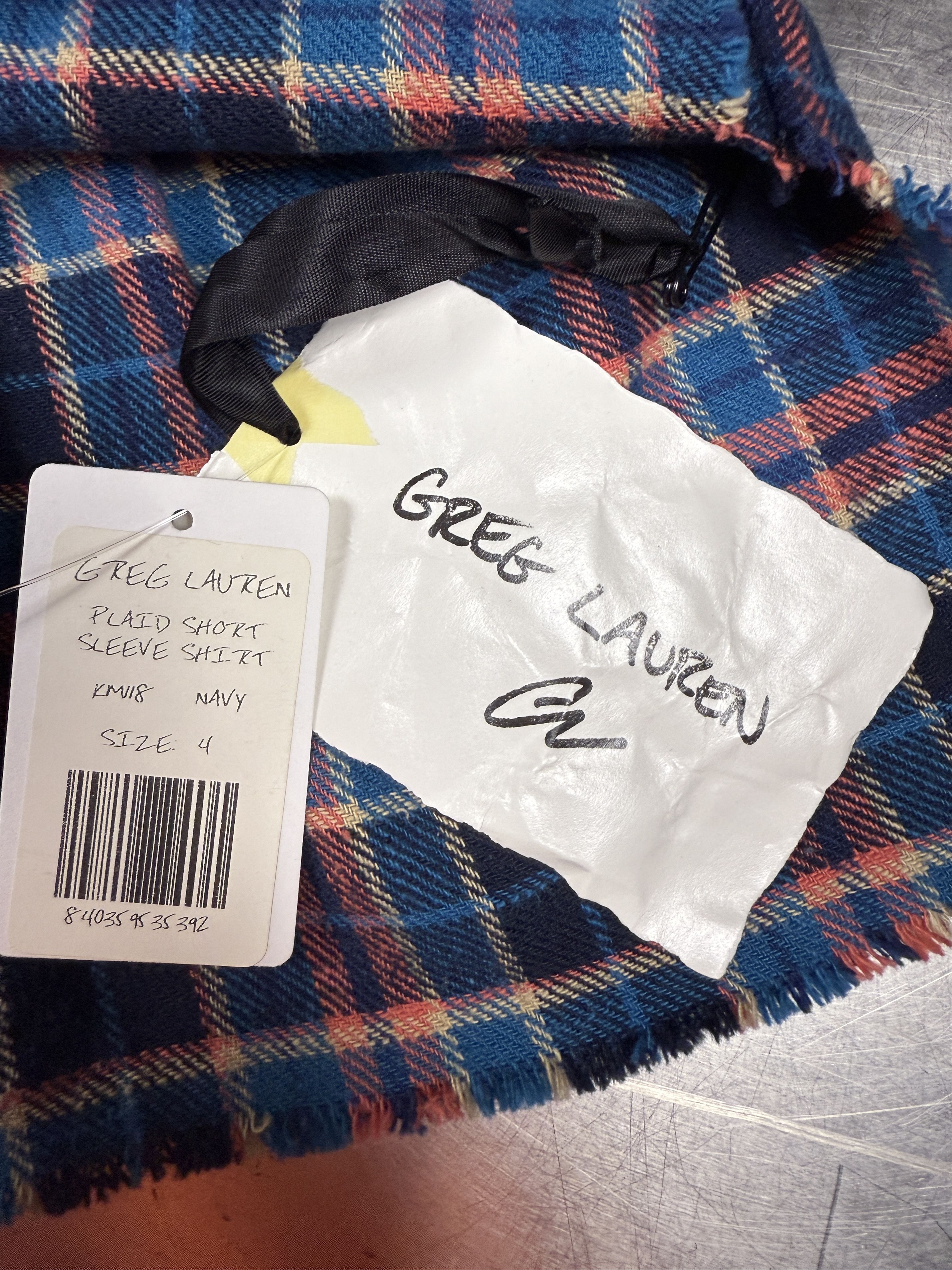 Greg Lauren $795 Greg Lauren Plaid Short Sleeve Shirt Size US XL / EU 56 / 4 - 8 Thumbnail