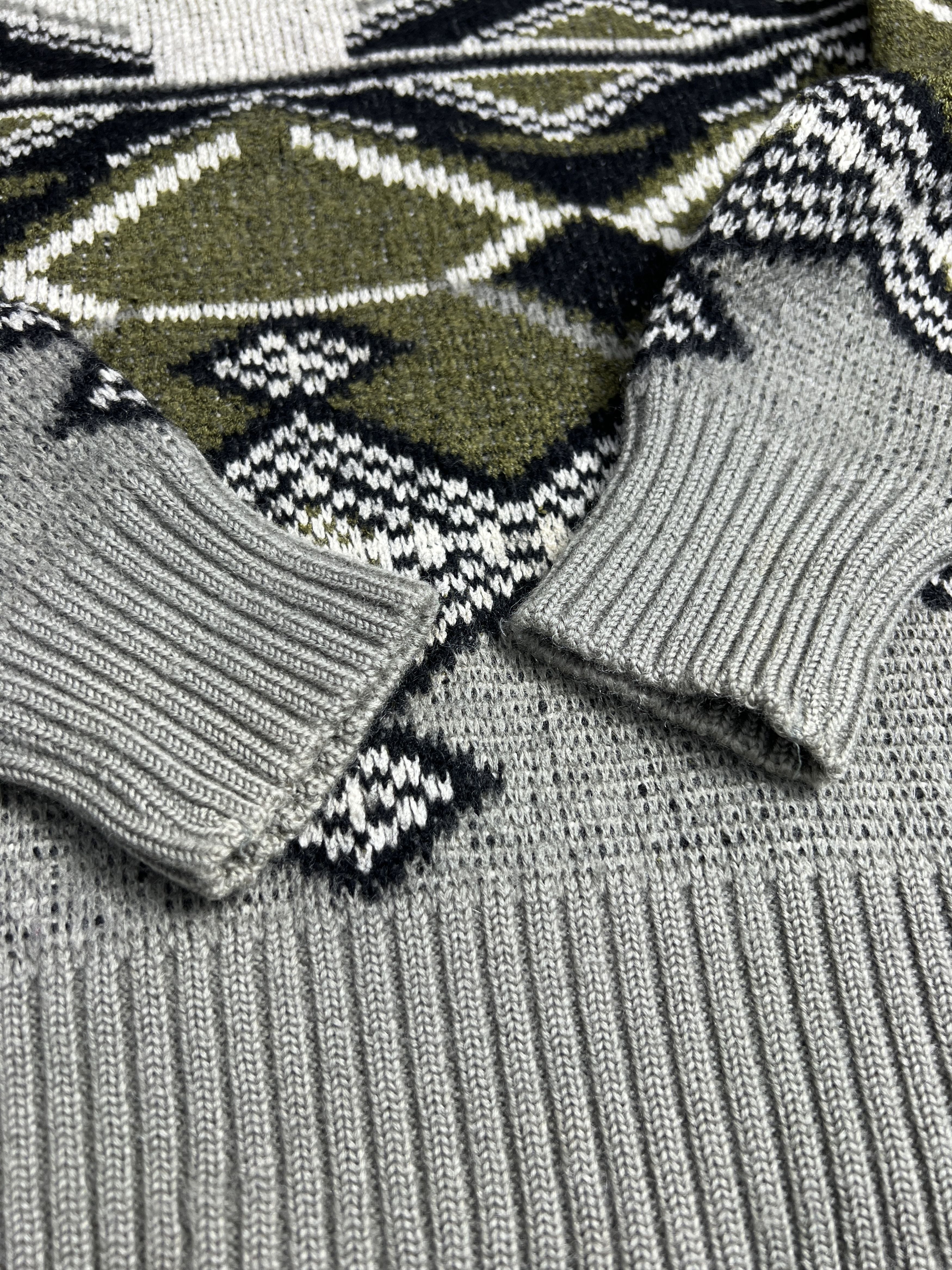 Japanese Brand Mr.Junko Golf Argyle Knit Sweater (L) JK453 Size L / US 10 / IT 46 - 4 Thumbnail