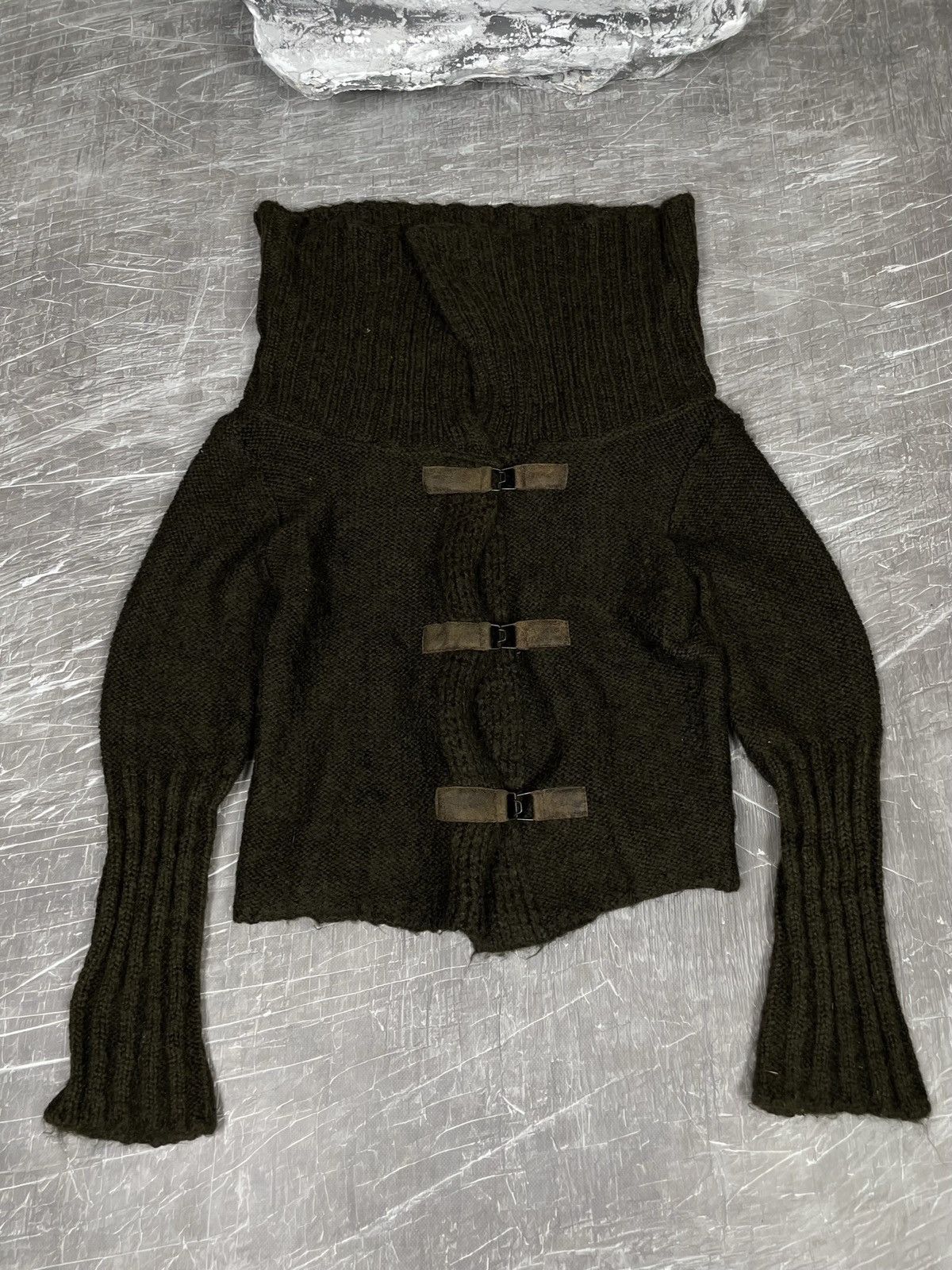 14th Addiction × Japanese Brand × Le Grande Bleu (L.G.B.) Vintage Multifunctional Knit Cardigan Junya Watanabe Style Size US S / EU 44-46 / 1 - 11 Thumbnail