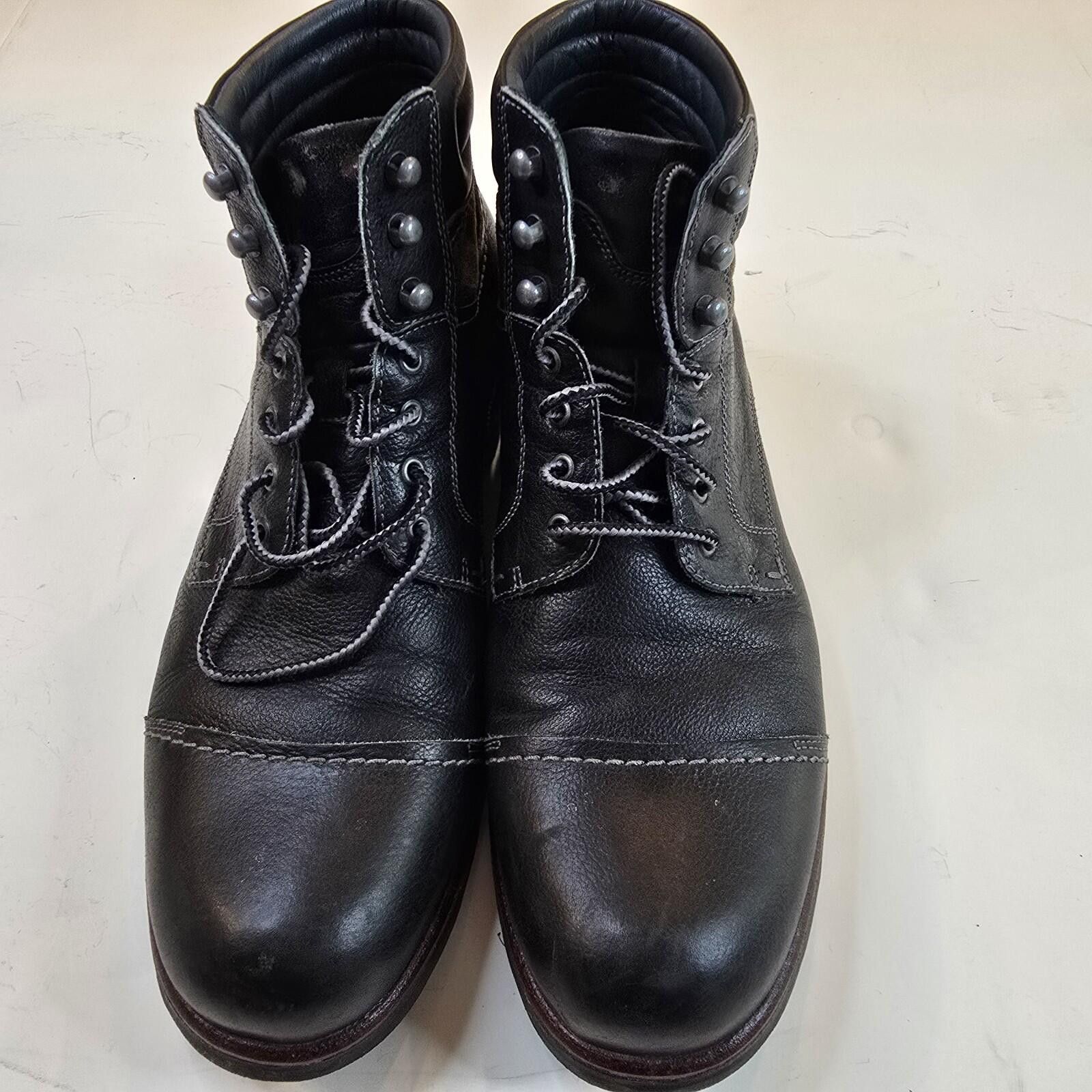 Johnston & Murphy Johnston & Murphy Men Black Barrett Cap Boot 20-7641 Size 9M Size US 9 / EU 42 - 4 Thumbnail