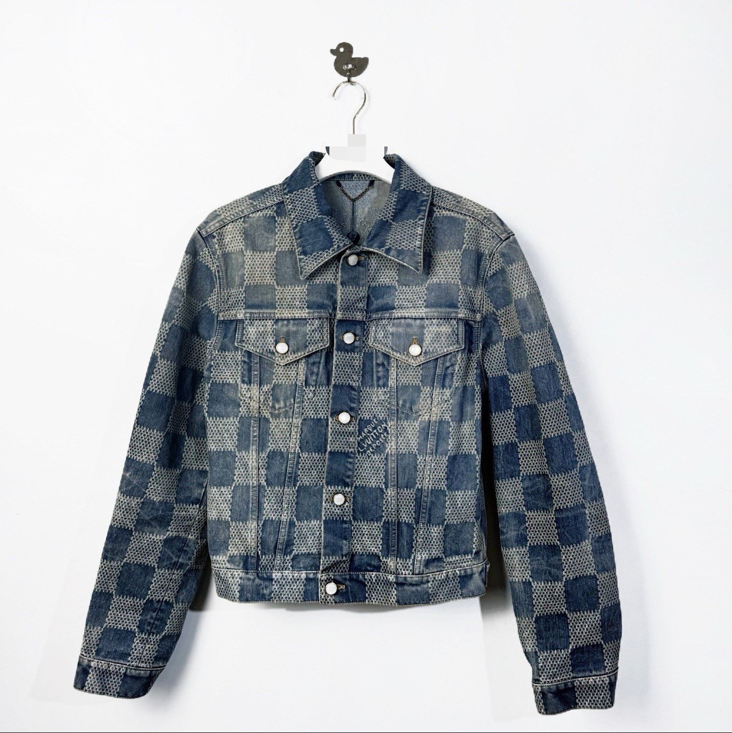 Louis Vuitton Louis Vuitton Distressed Blue Light Jacket xxl Men Size US XXL / EU 58 / 5 - 1 Thumbnail