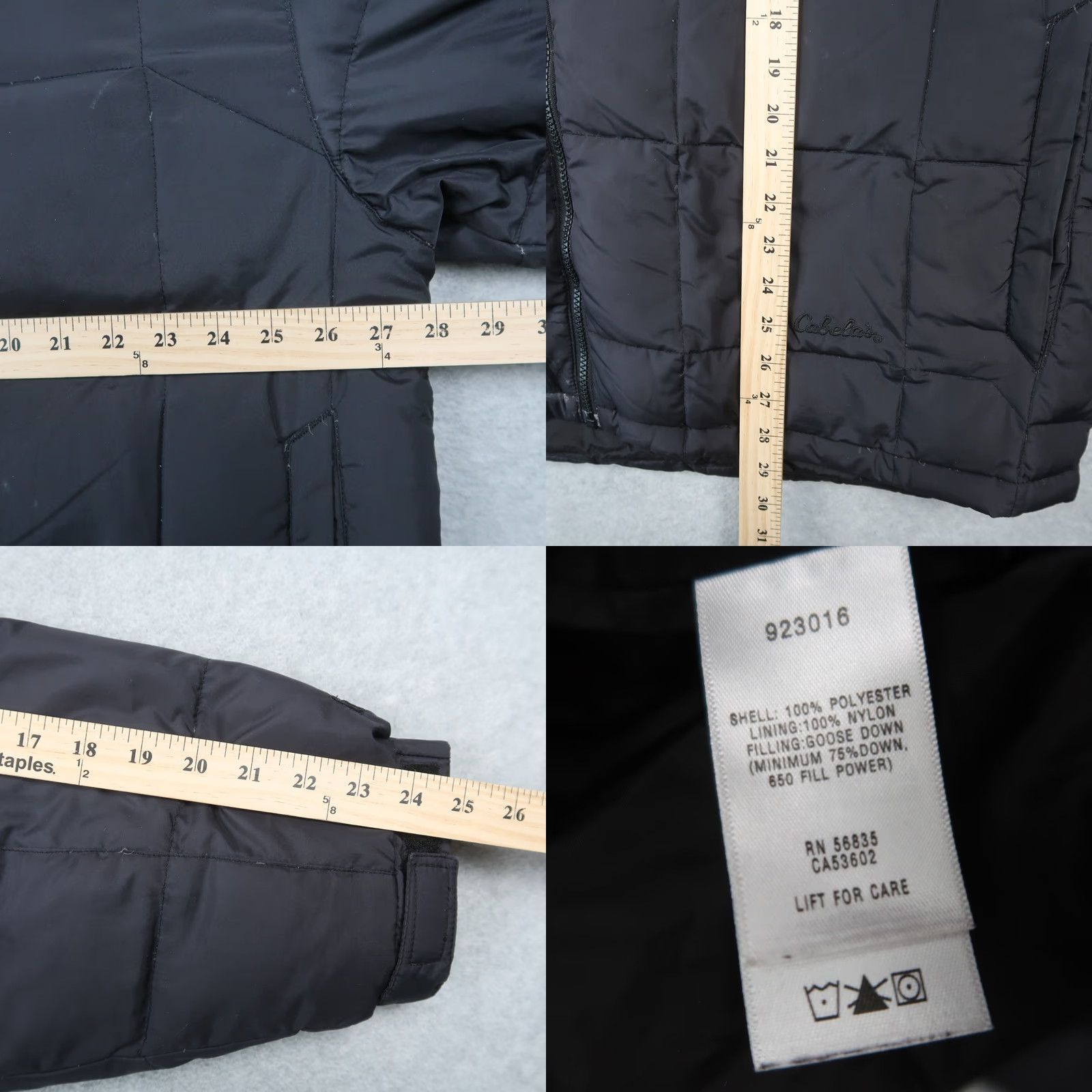 Vintage Cabela's Outdoor Gear Premier Northern Goose Down Jacket Men XL Black Jacket Size US XL / EU 56 / 4 - 9 Thumbnail