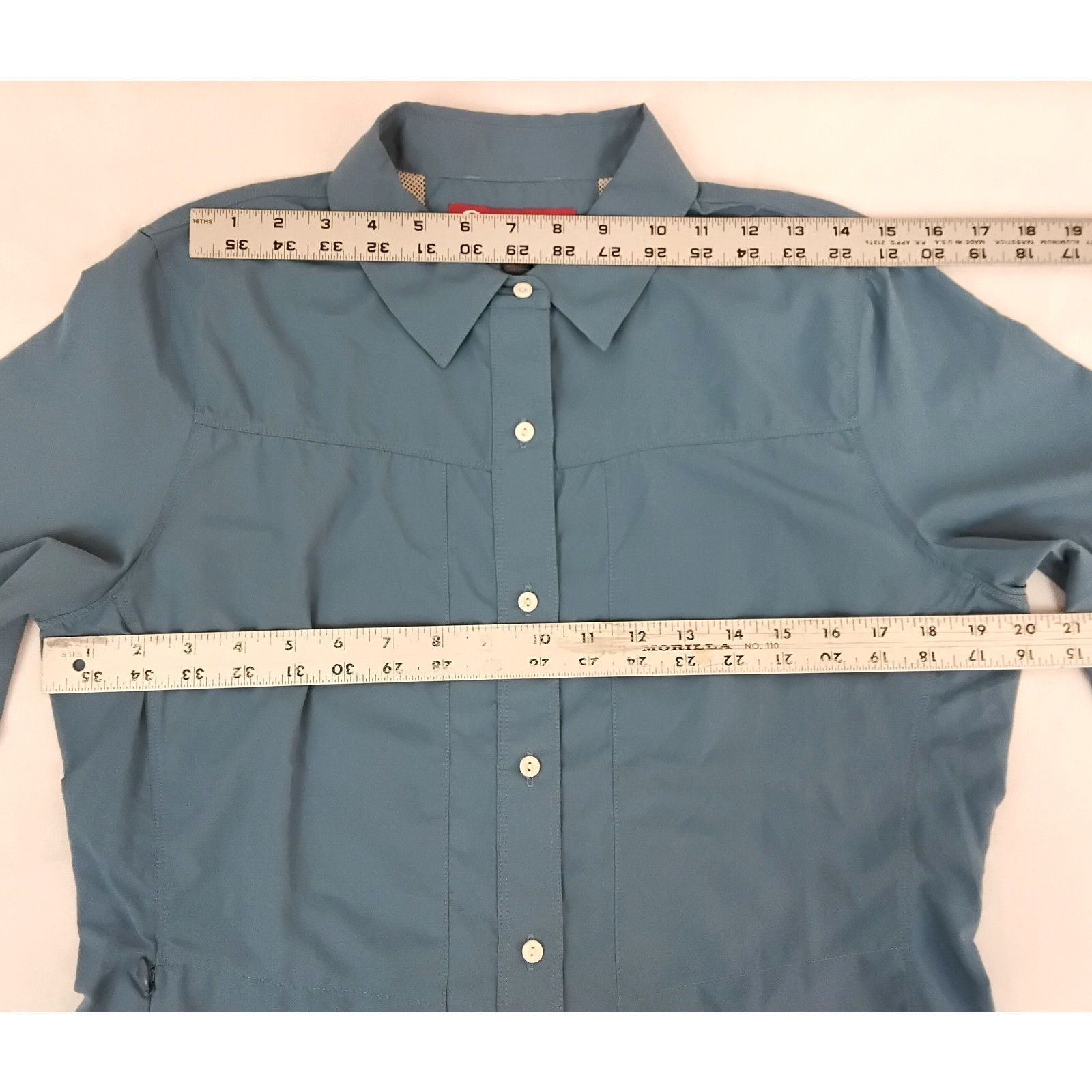 Simms Simms Fishing Isle Shirt Women's M Sky Blue Button Up NWT Size M / US 6-8 / IT 42-44 - 15 Thumbnail