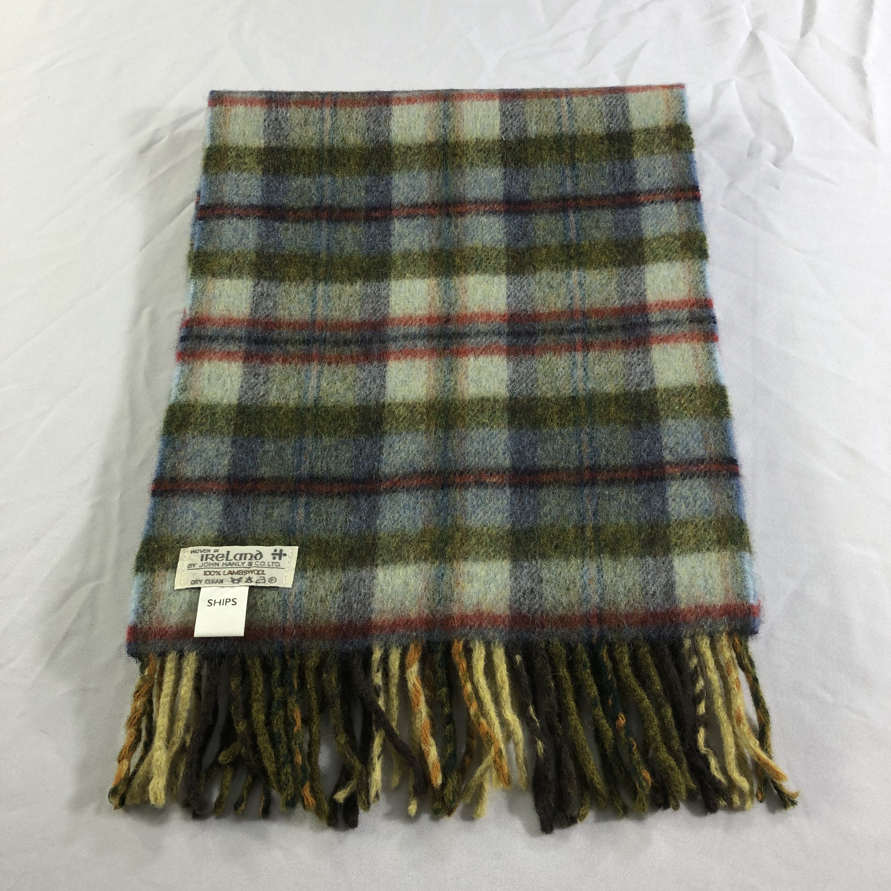 SHIPS Ships Tartan Wool Scarf Muffler Neckwear V2218 Size ONE SIZE - 2 Thumbnail