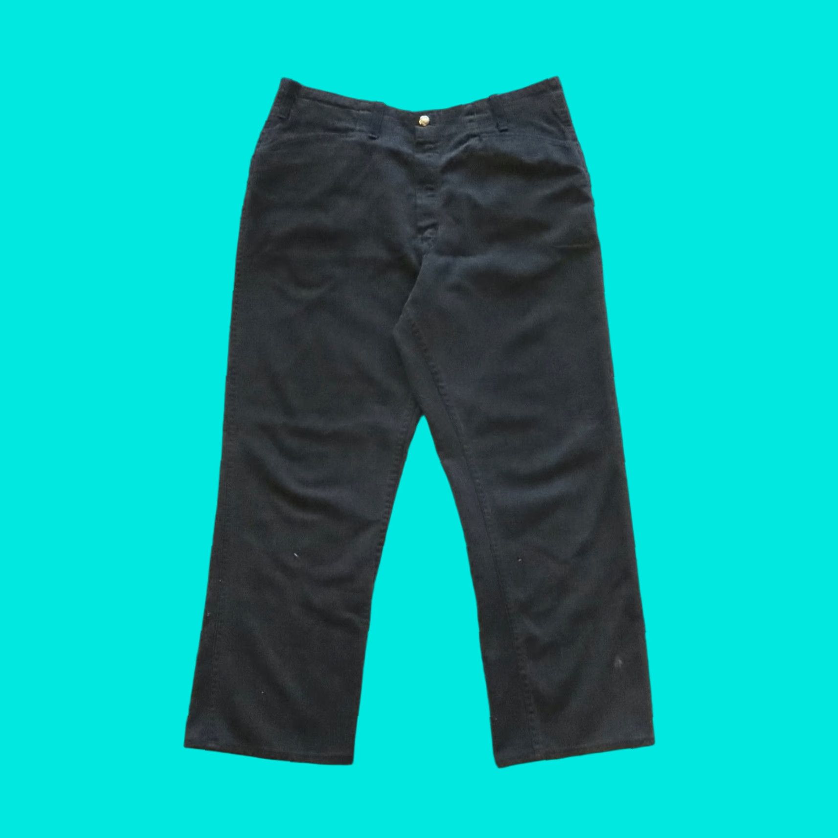 Ben Davis VINTAGE Ben Davis Black Work Pants Union Made in USA Yellow Tag, Size 34, Cotton Blend, Pants, Men’s? Size US 34 / EU 50 - 1 Thumbnail