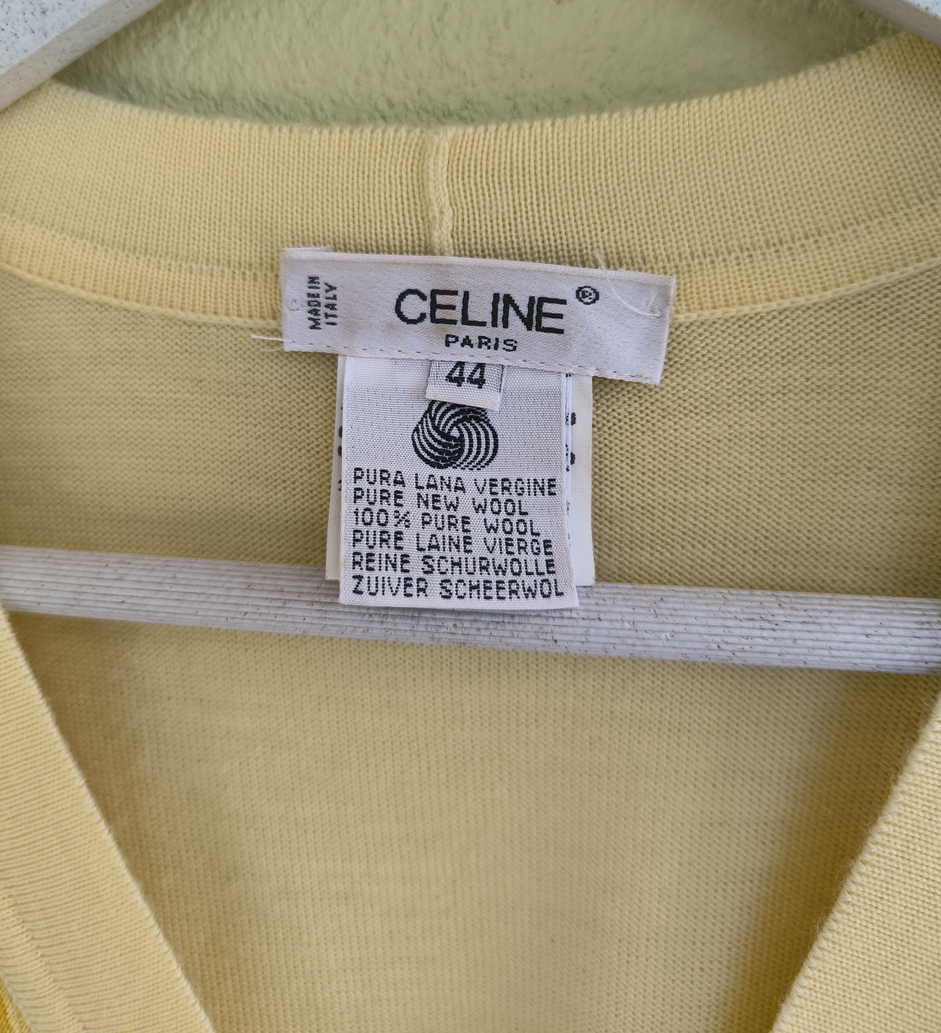 Celine Vtg CELINE silk cardigan Size US S / EU 44-46 / 1 - 2 Thumbnail
