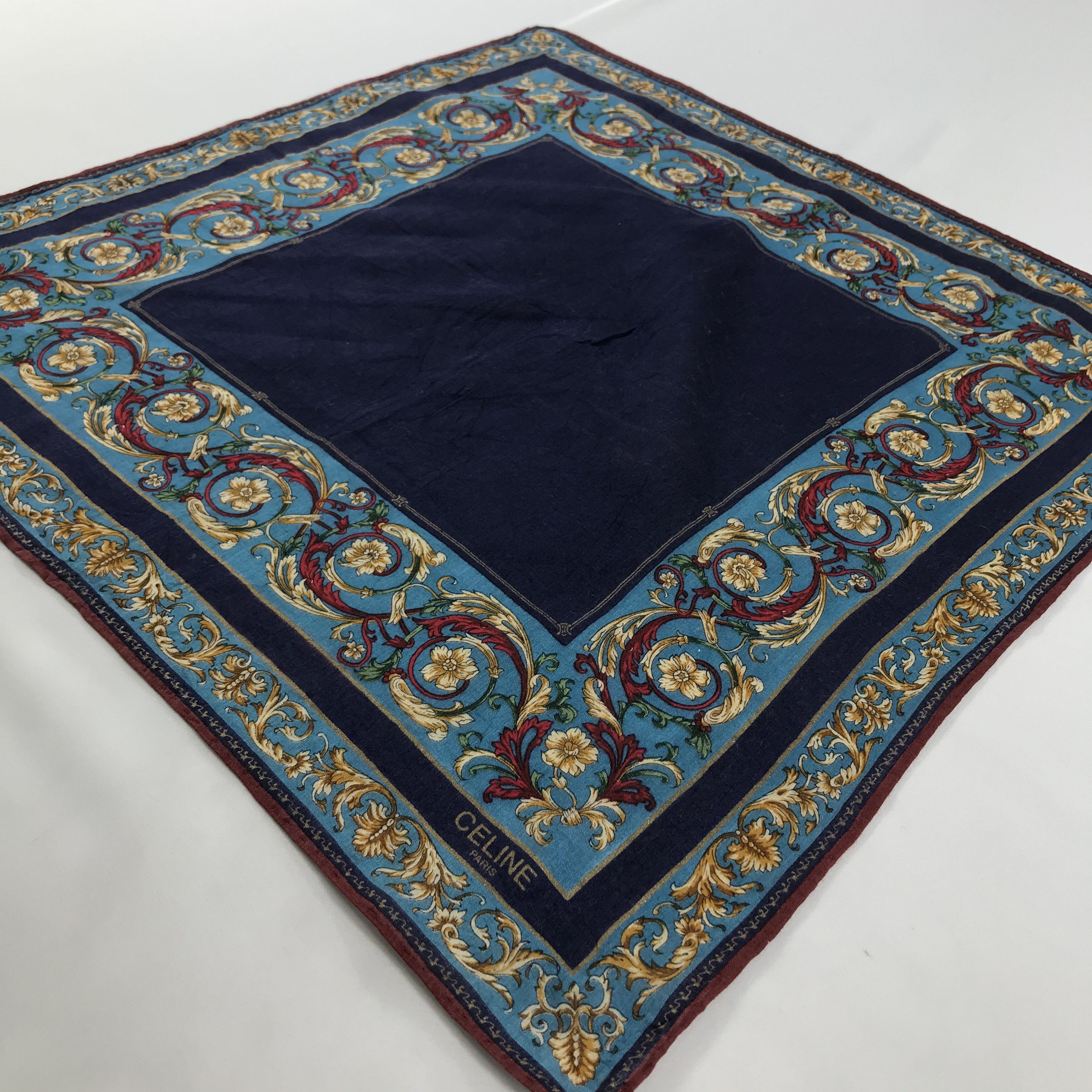 Celine × Vintage Celine Bandana / Handkerchief / Neckerchief - S1642 Size ONE SIZE - 2 Thumbnail