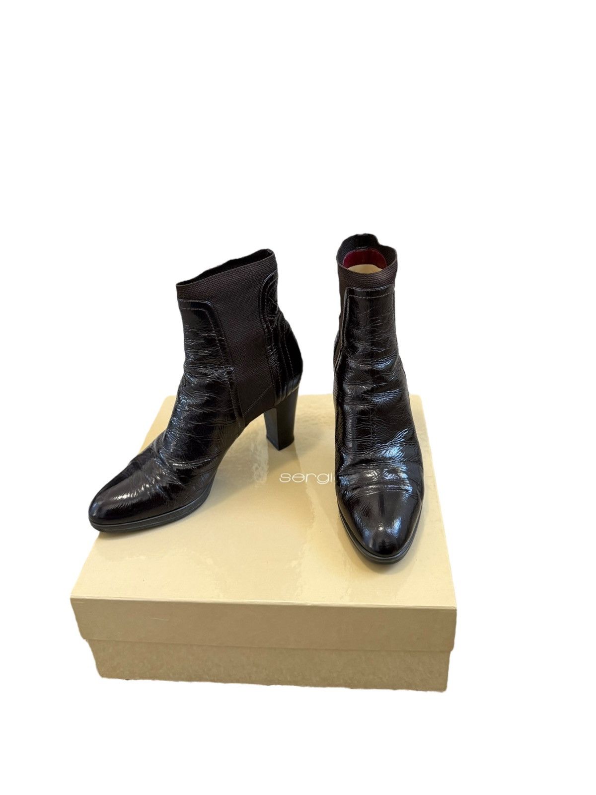 Sergio Rossi Sergio Rossi Pelle Leather Ankle Boots Size US 7 / IT 37 - 3 Thumbnail