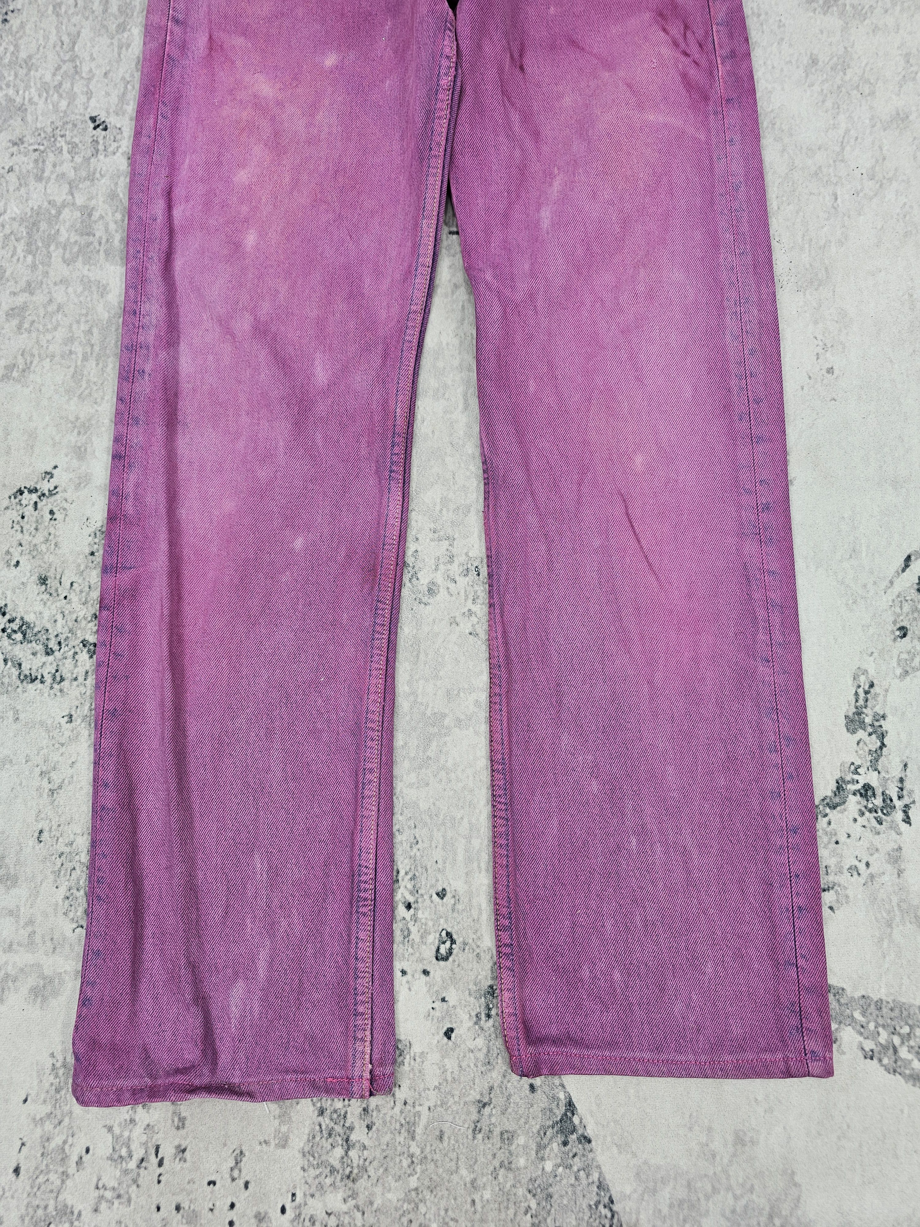 Levi's Vintage Clothing Vtg 90'S LEVIS 501 Purple Faded Stain Jean Made In USA L0511 Size US 28 / EU 44 - 3 Thumbnail