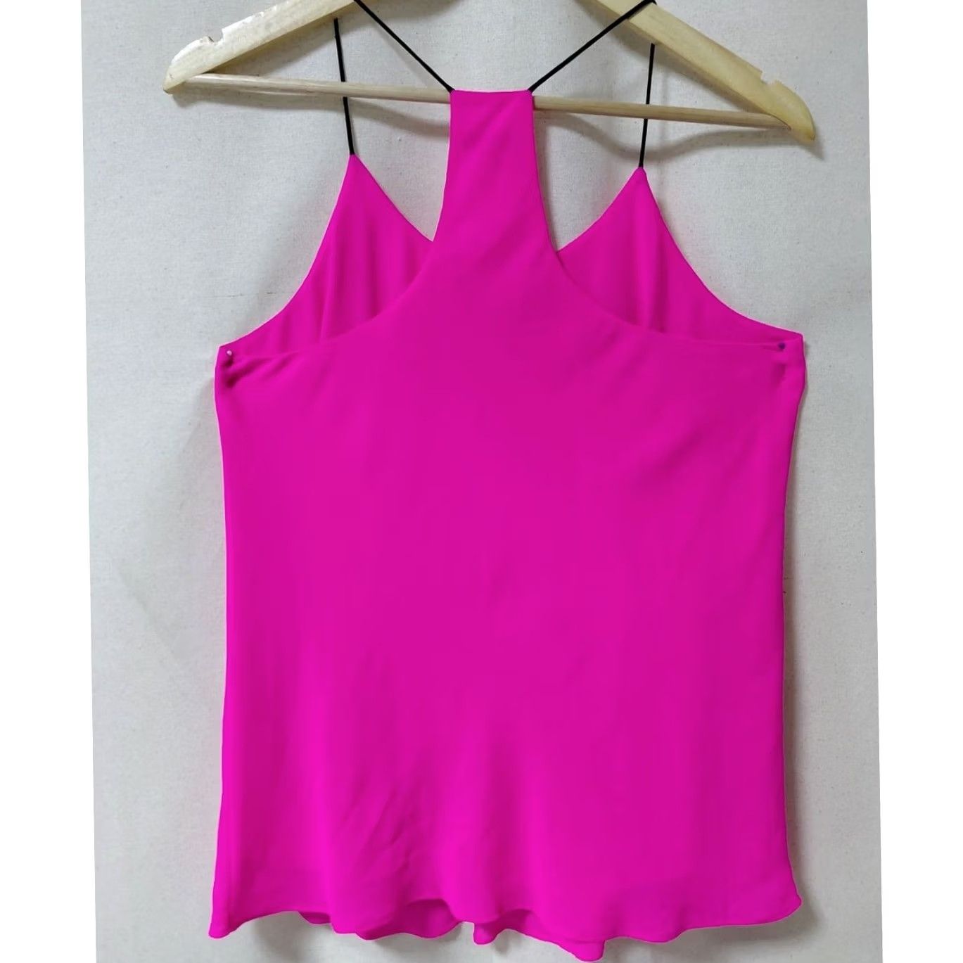 Vintage Naked Zebra Pink Solid Lightweight Women M Tank Top Size M / US 6-8 / IT 42-44 - 2 Thumbnail