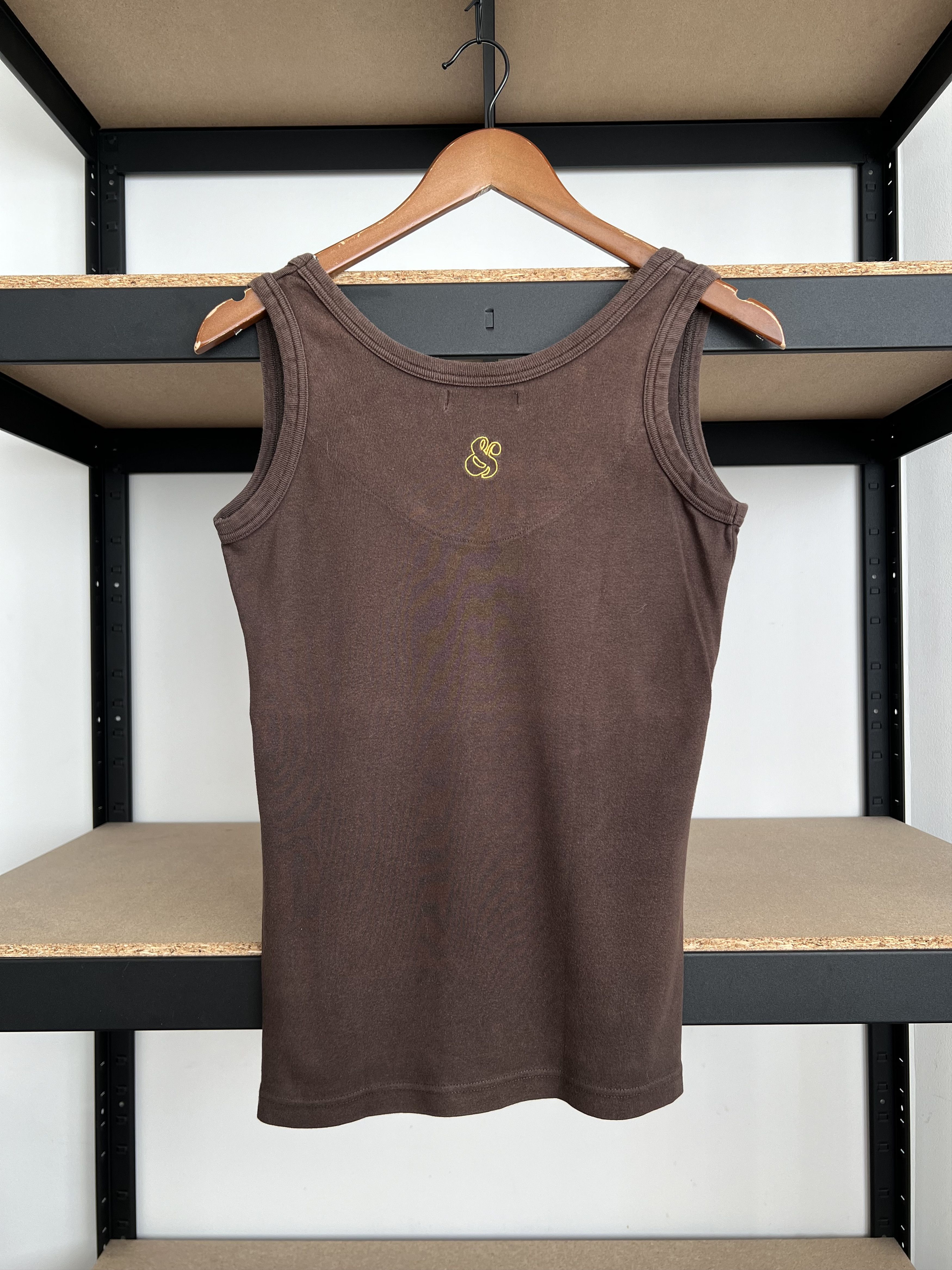 Vintage Vintage Single But Happy Tattoo Tribal Y2k Womens Tank Top Size M / US 6-8 / IT 42-44 - 2 Thumbnail