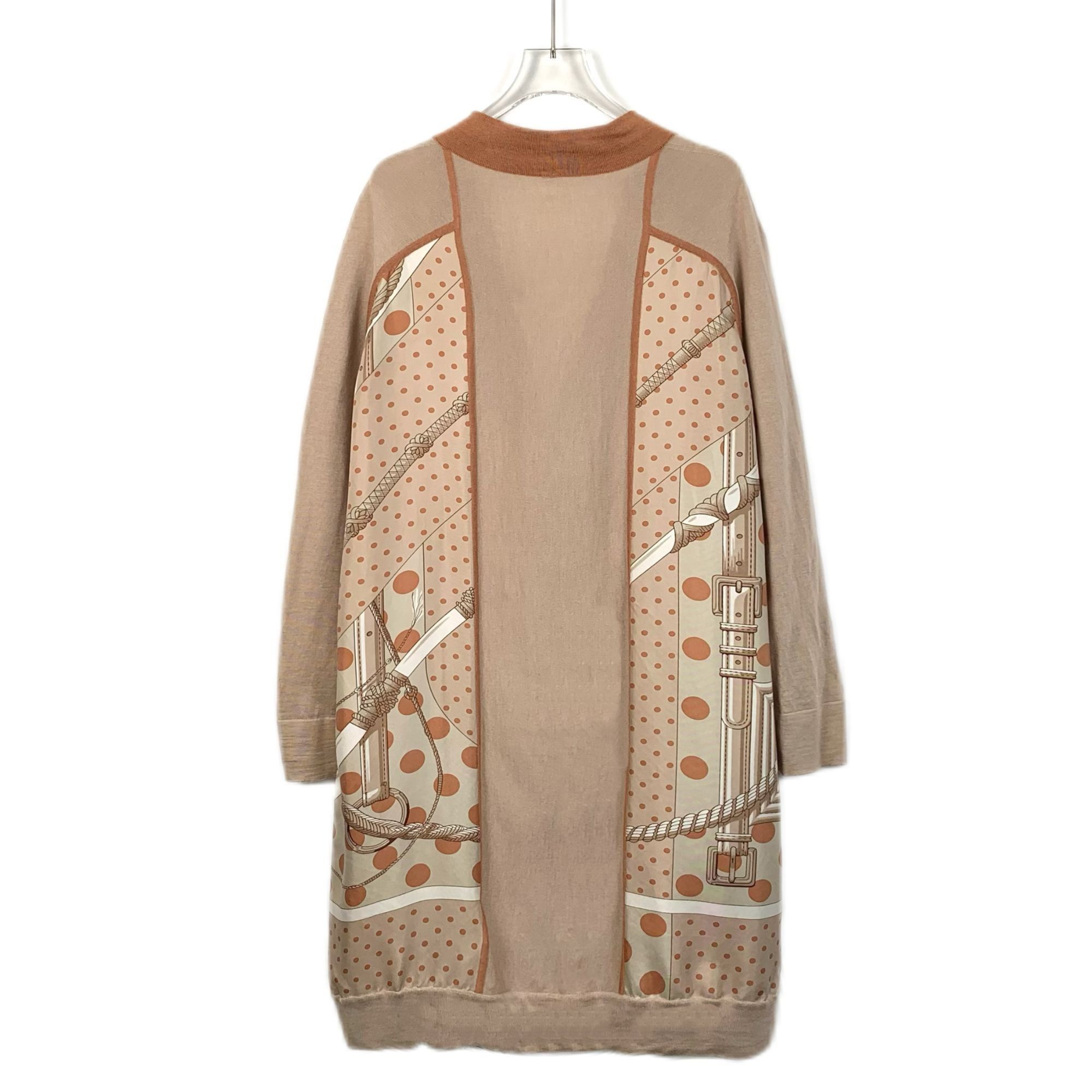 Hermes Hermès Womens Polka Dot Print V-Neck Cardigan Jacket Size 38 Size XS / US 0-2 / IT 36-38 - 8 Thumbnail