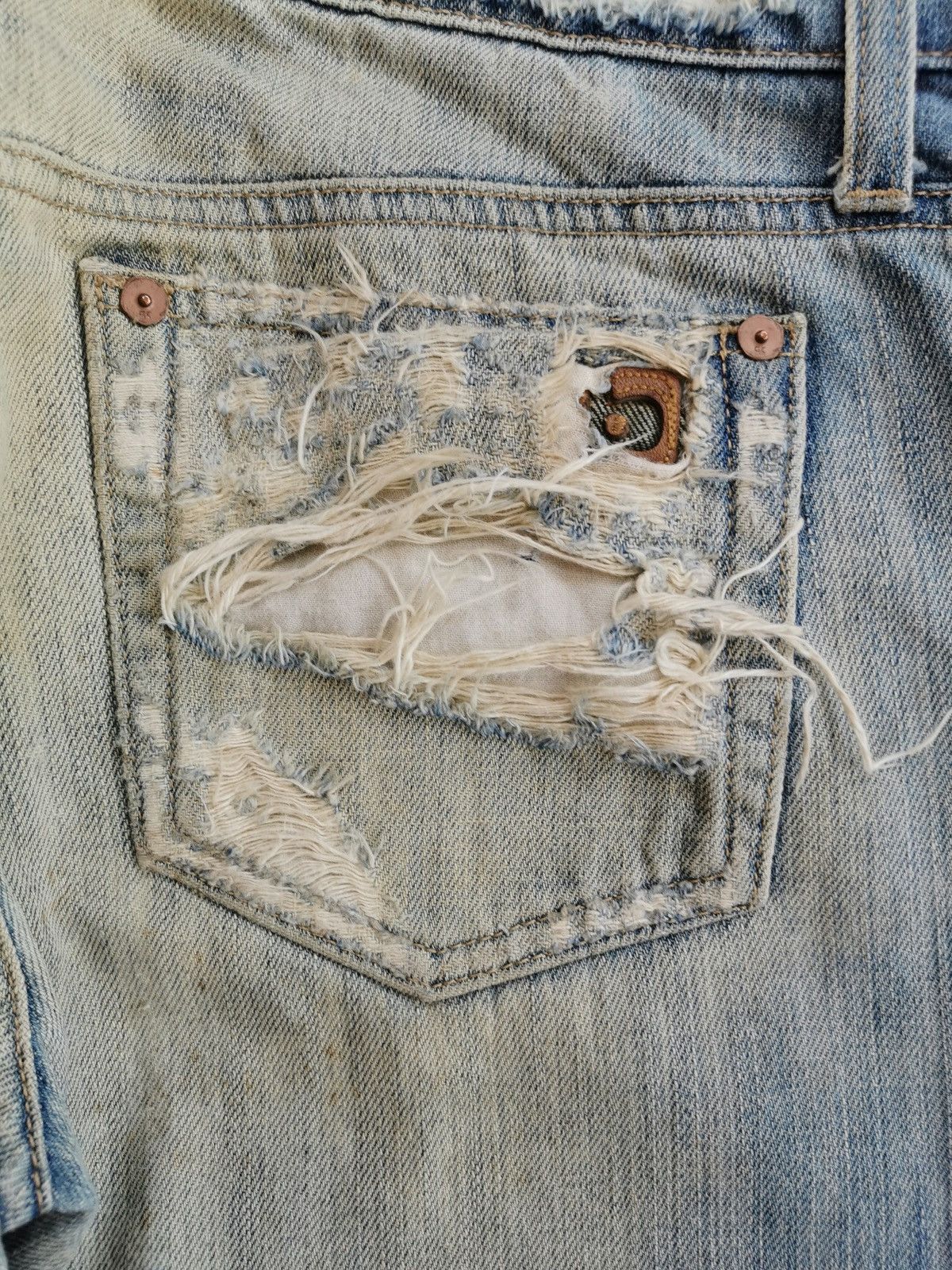 Joe's Cobain Grunge Y2K Joe’s Jeans Mud Wash Distressed Jeans Size 32" / US 10 / IT 46 - 10 Thumbnail