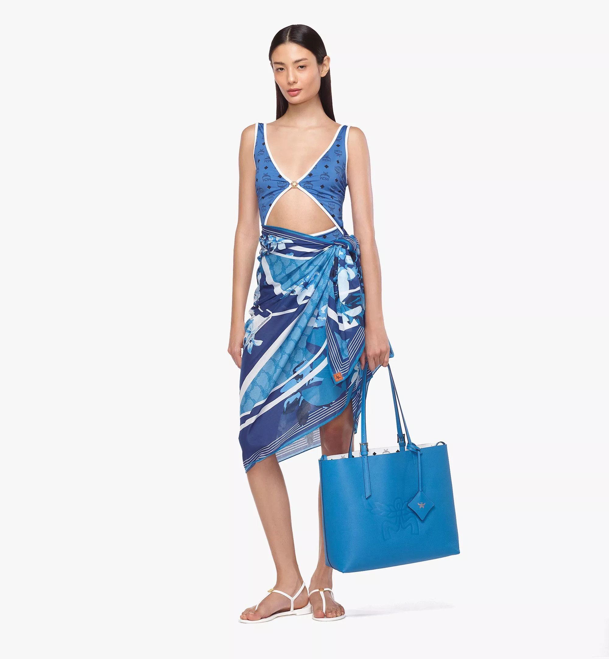 MCM o1mt1gz1224 Size: OS / Shopper Medium Bag in Blue Size ONE SIZE - 5 Thumbnail