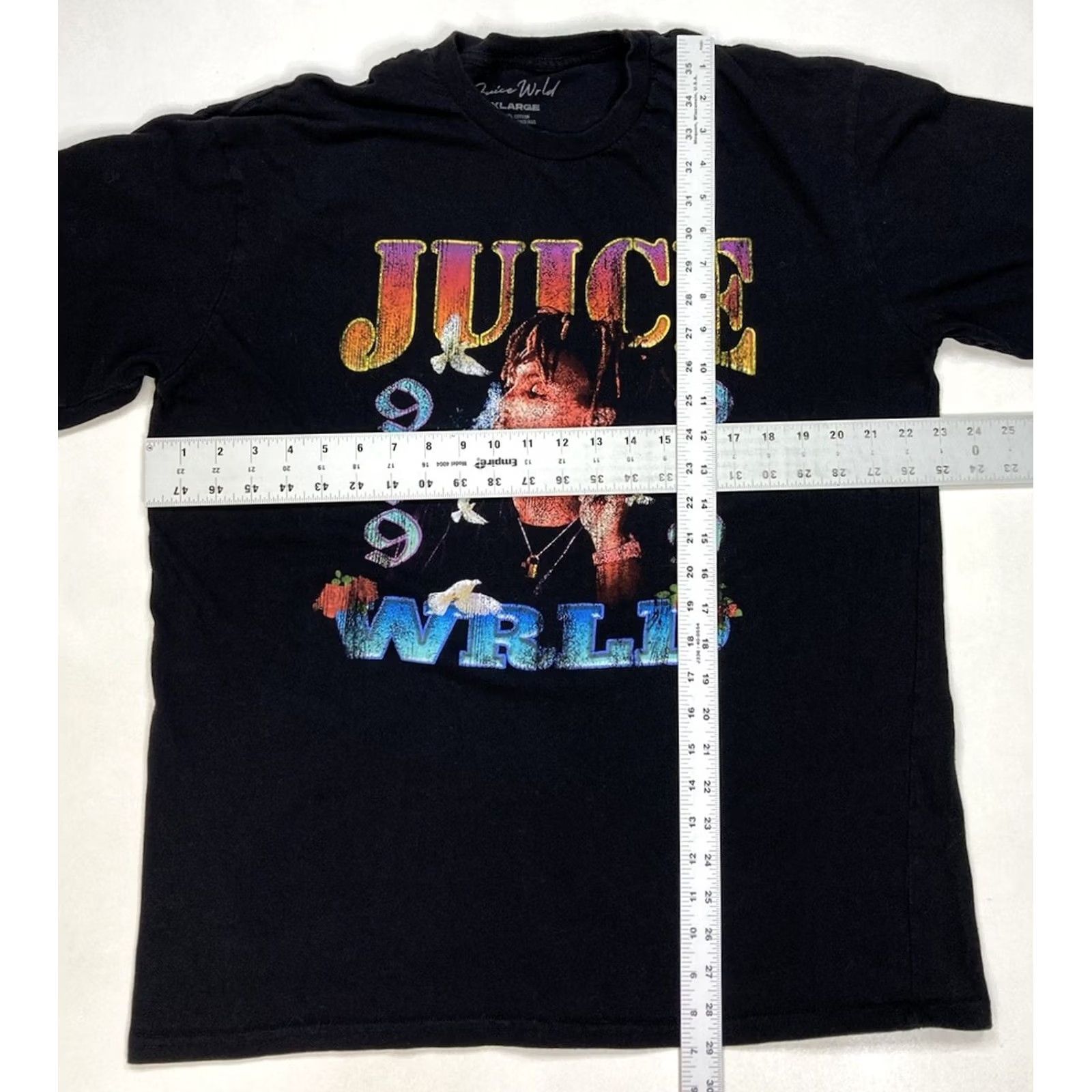 Vintage VINTAGE Juice Wrld 999 Graphic T-shirt Men XL Black Short Sleeve Music Size US XL / EU 56 / 4 - 5 Thumbnail