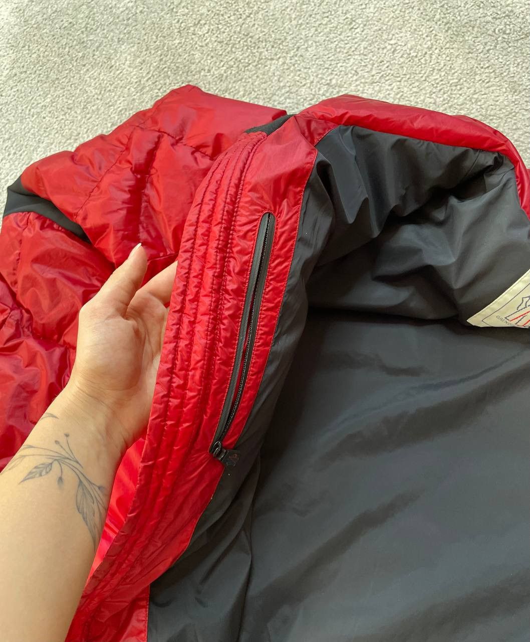 Moncler Moncler Micro Doudone Puffer Jacket Red Black Size US L / EU 52-54 / 3 - 20 Thumbnail