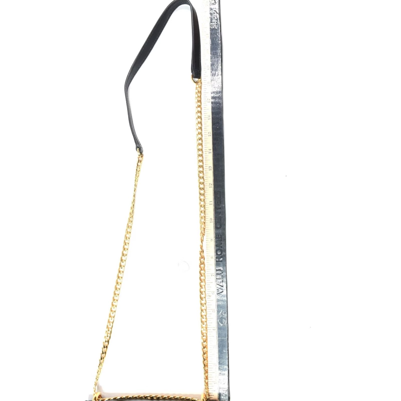 Marc Jacobs Marc Jacobs Shoulder Bag Mini Black Leather Gold Chain Essentials Womens Size ONE SIZE - 7 Thumbnail