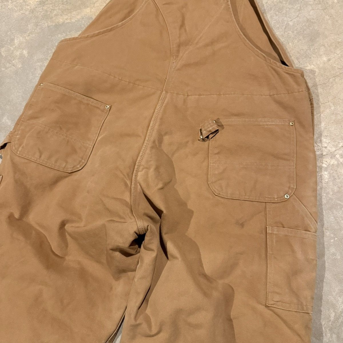 Carhartt Vtg Carhartt R02 Faded Double Knee Insulated Bib Overalls Size US 44 / EU 60 - 10 Thumbnail