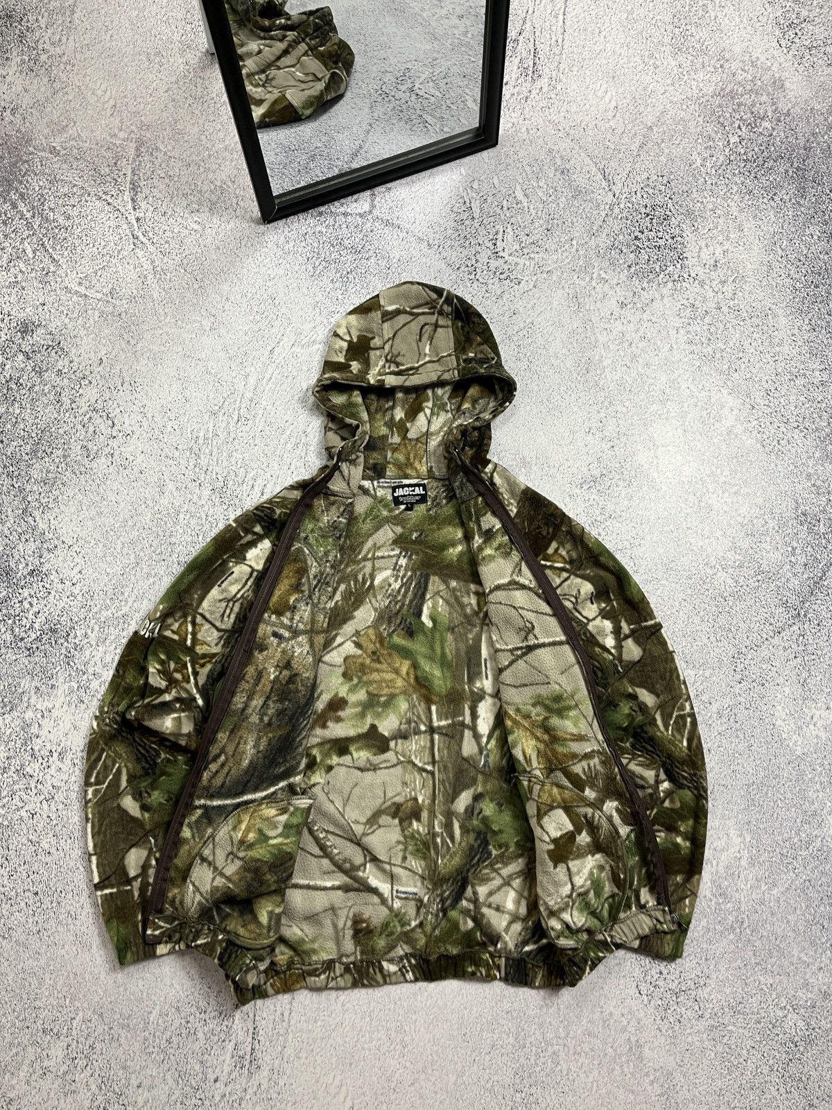 Japanese Brand × Realtree Crazy Vintage Y2K Realtree Zip Up Fleece Baggy Hoodie Rare Size US L / EU 52-54 / 3 - 11 Thumbnail