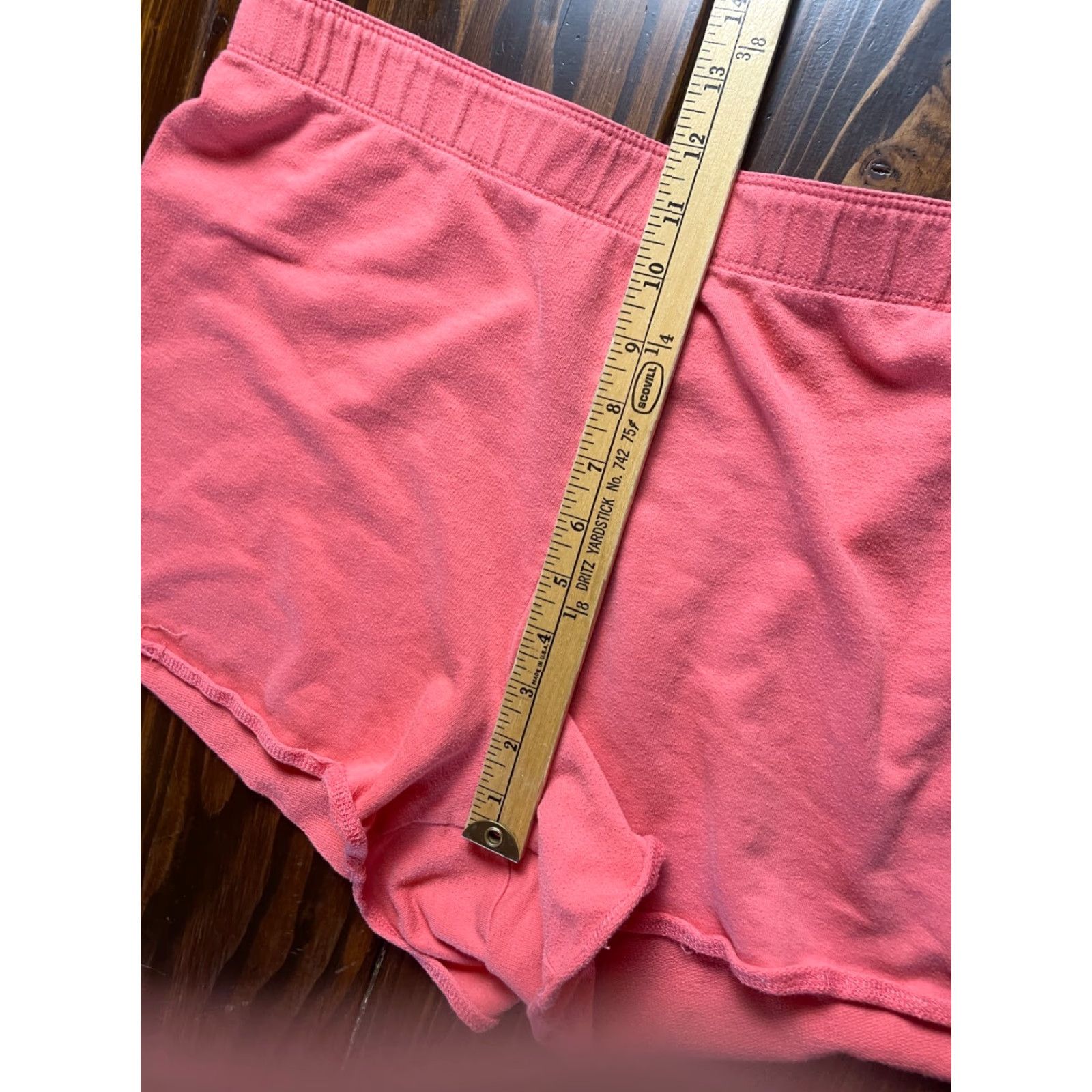 Vintage Just Be Shorts Women's 2XL Pink Lounge Waistband LOVE Floral on Print Lounge Womens 2XL Pink Size 26" / US 2 / IT 38 - 6 Thumbnail