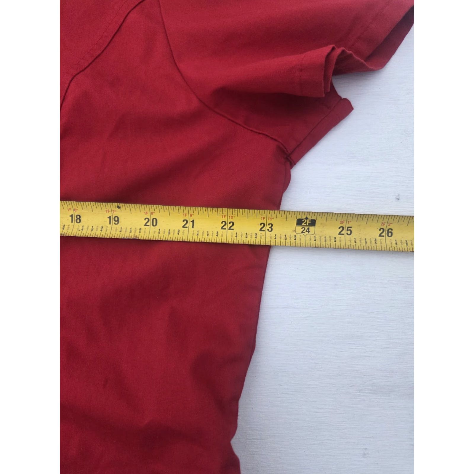 Cherokee Cherokee LUXE Sport Scrub Top Womens XL Red Medical Nurse Work Shirt Size XL / US 12-14 / IT 48-50 - 7 Thumbnail
