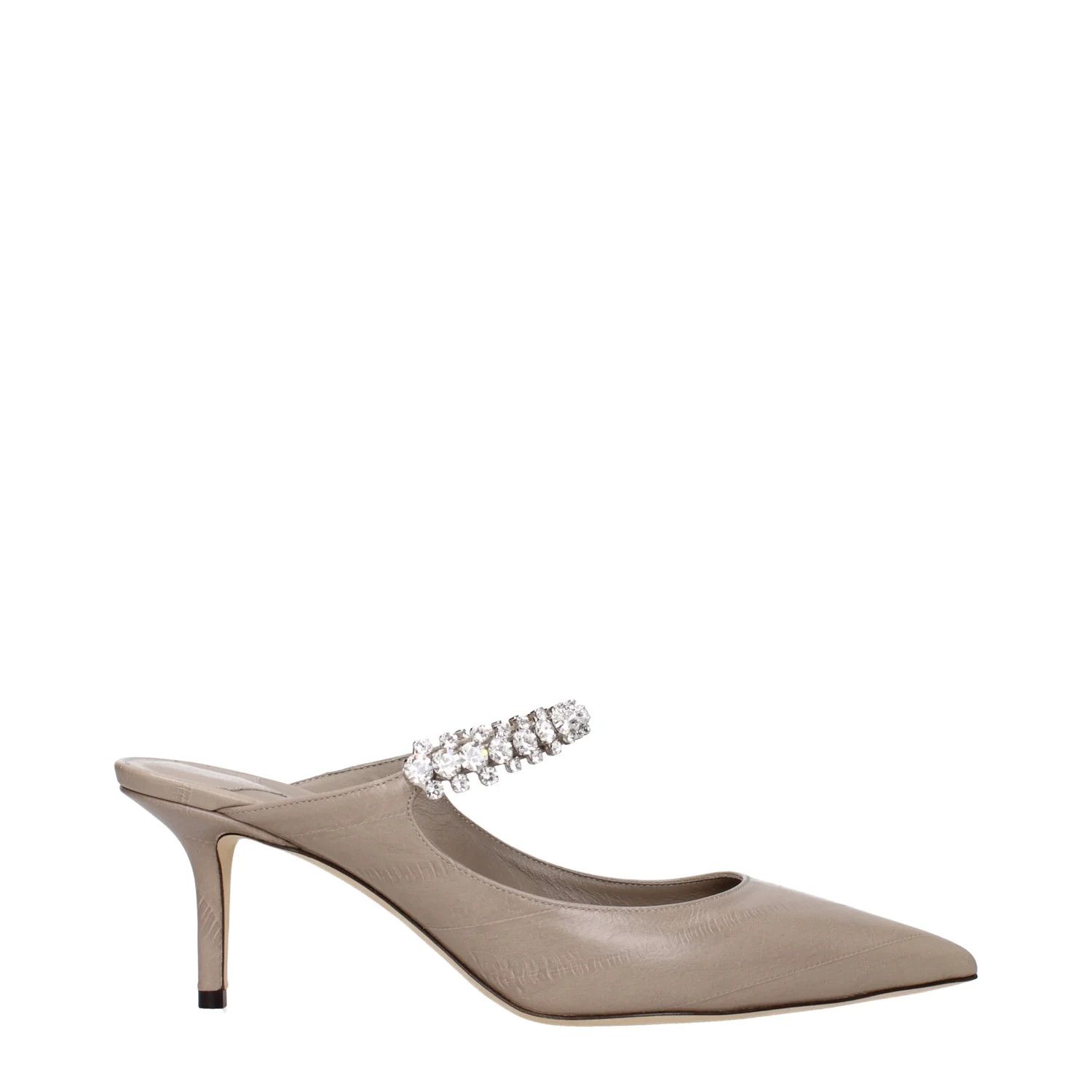 Jimmy Choo ob1o1e1124 Leather Sandals in Grey Size US 9 / IT 39 - 1 Thumbnail