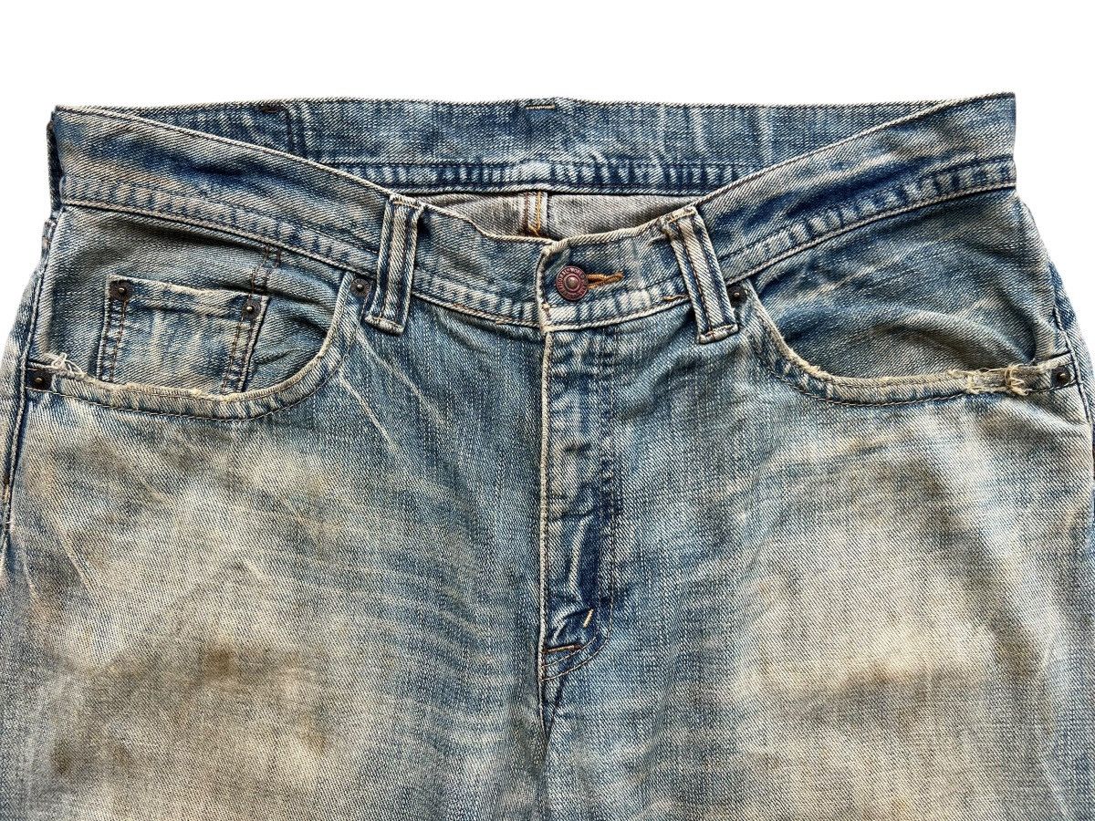 Vintage GL Heart Distressed Baggy Mudwash Denim Jeans 37x31 Size US 37 - 5 Thumbnail