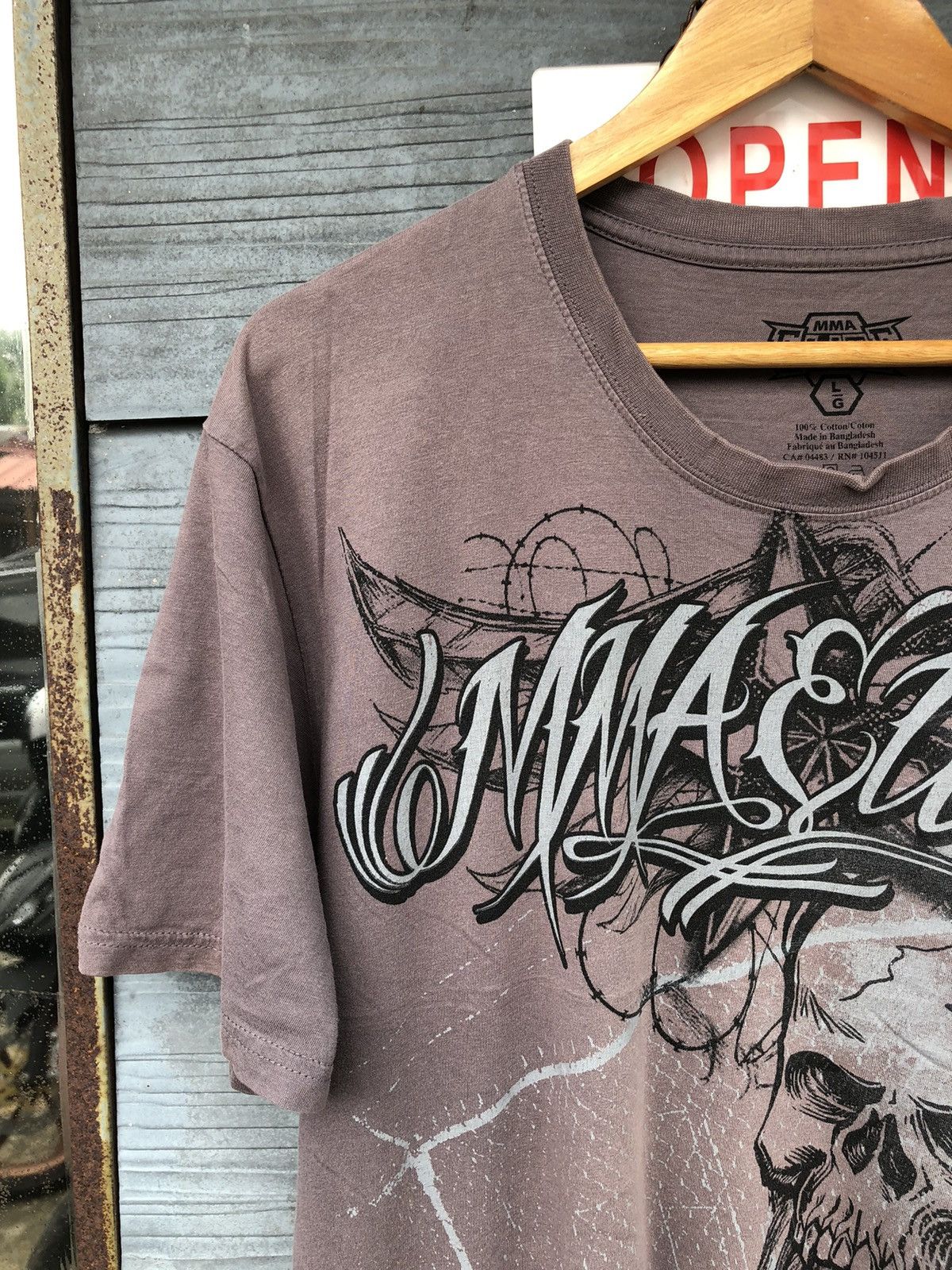Affliction × Japanese Brand × Vintage Fullprinted MMA ELITE Skulls Like AFFLICTION Tshirt Size US XL / EU 56 / 4 - 3 Thumbnail