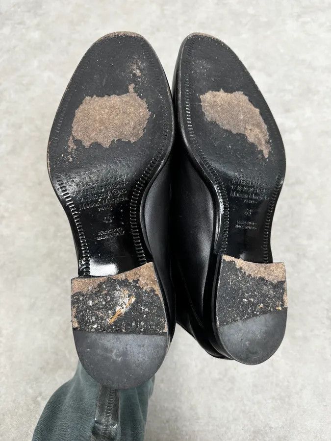 Maison Margiela Maison Margiela Black Premium Minimalist Leather Boots Size US 10 / EU 43 - 6 Thumbnail