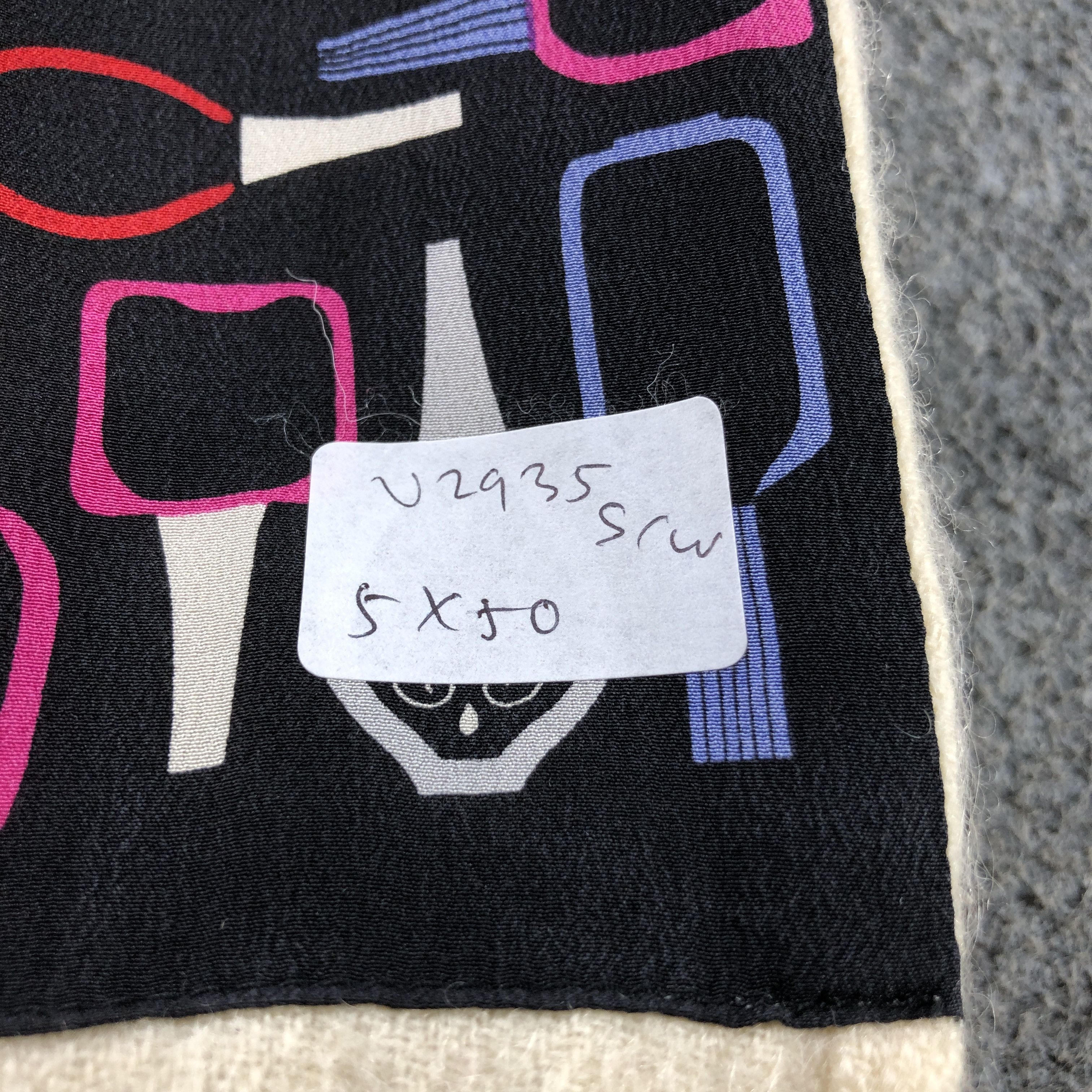 Japanese Brand Lulu Guinness Silk/Wool Scarf Muffler V2935 Size ONE SIZE - 9 Thumbnail