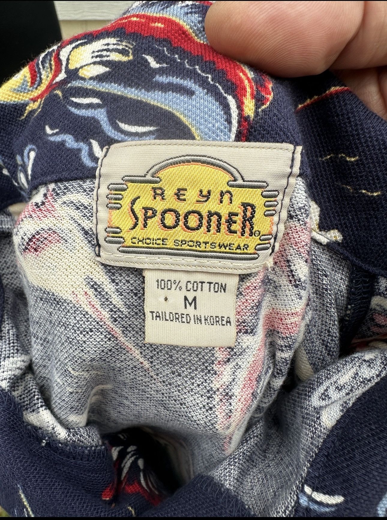 Reyn Spooner Reyn Spooner Hawaiian Print Blue Polo Shirt Men's Medium Size US M / EU 48-50 / 2 - 4 Thumbnail