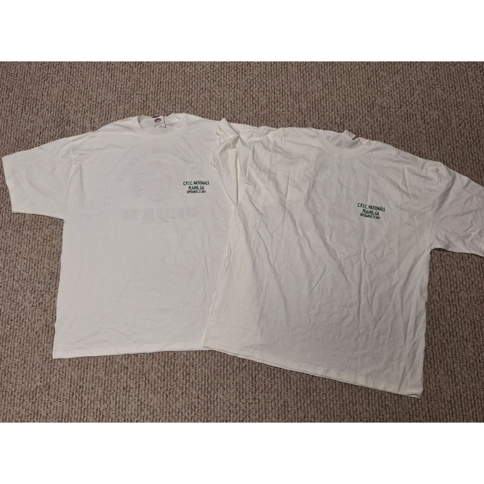 Jerzees VINTAGE President Jimmy Carter Shirt CPIC National Plains GA XL Lot(2) Size US XL / EU 56 / 4 - 2 Thumbnail