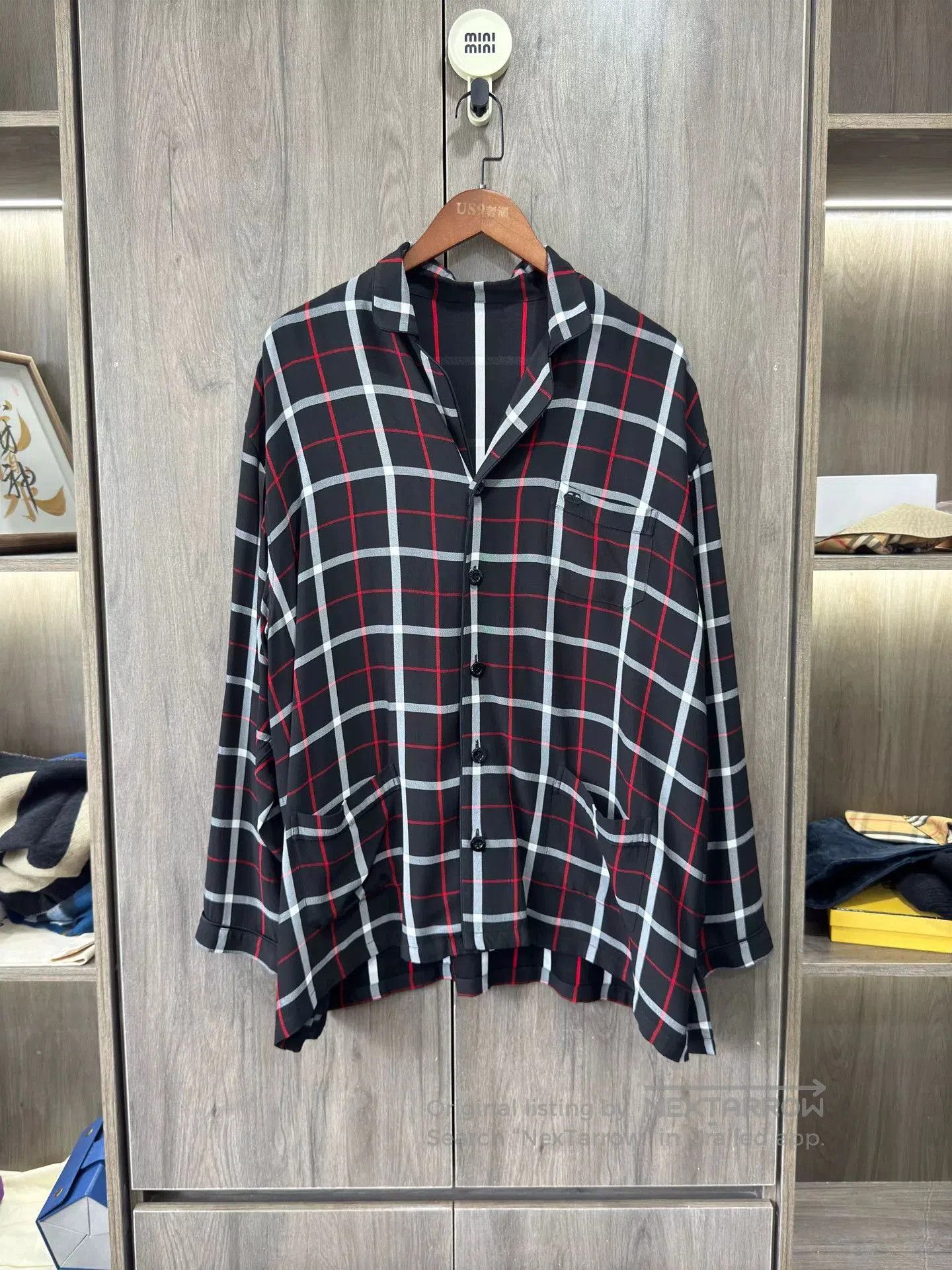 Balenciaga Balenciaga BB Embroidered Check Long Sleeve Shirt. Size US S / EU 44-46 / 1 - 1 Thumbnail