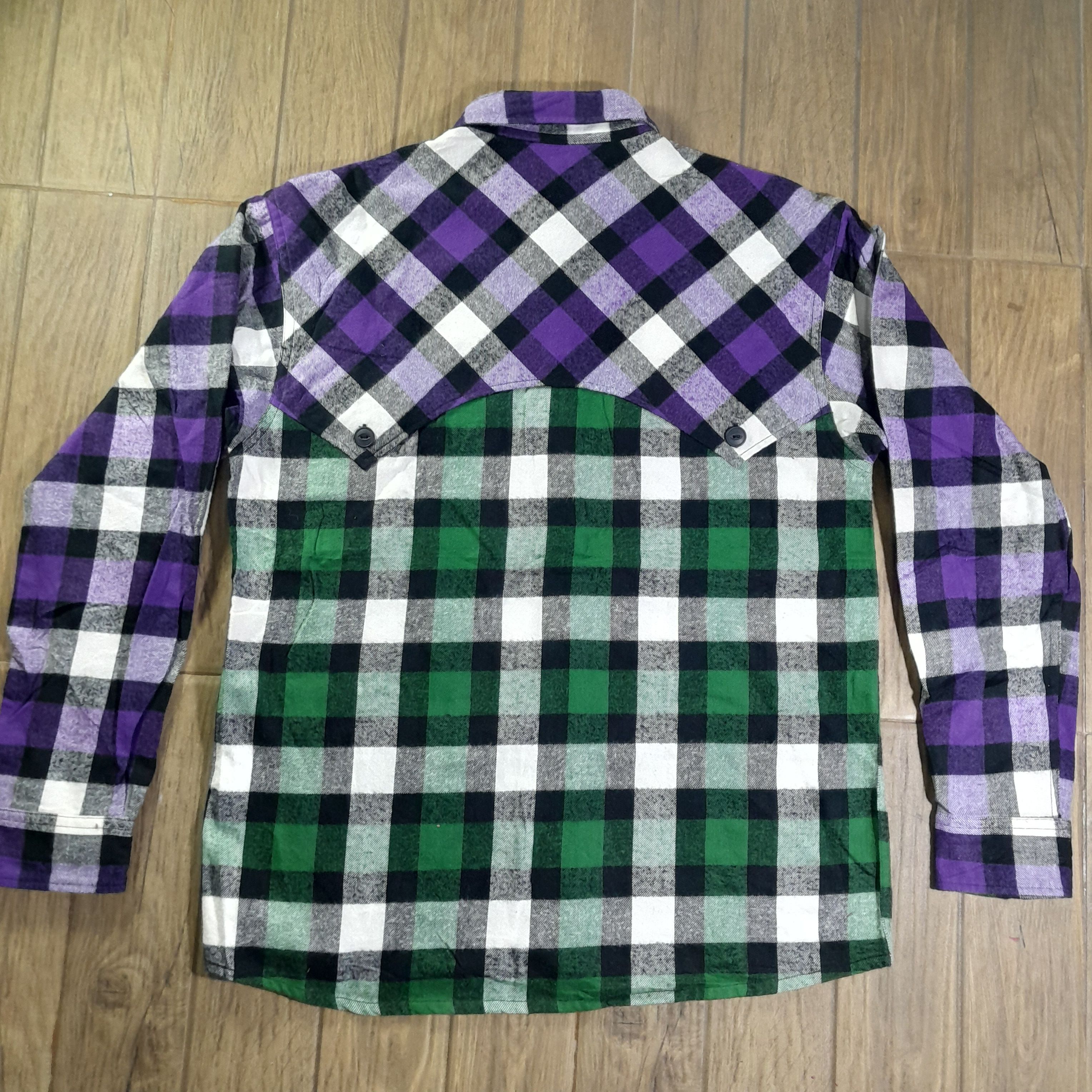 Japanese Brand Rolling Cradle Japan Wool Flannel Vintage Shirt Size US M / EU 48-50 / 2 - 4 Thumbnail